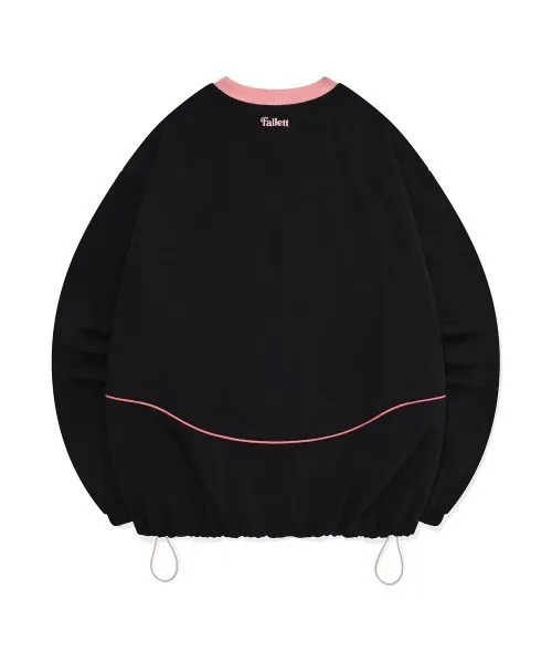 Fallett  |Unisex Nylon Street Style Plain Oversized Sweatshirts