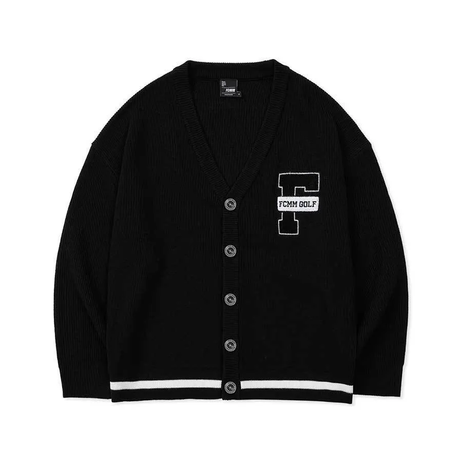 FCMM  |Unisex Street Style Oversized Logo Cardigans