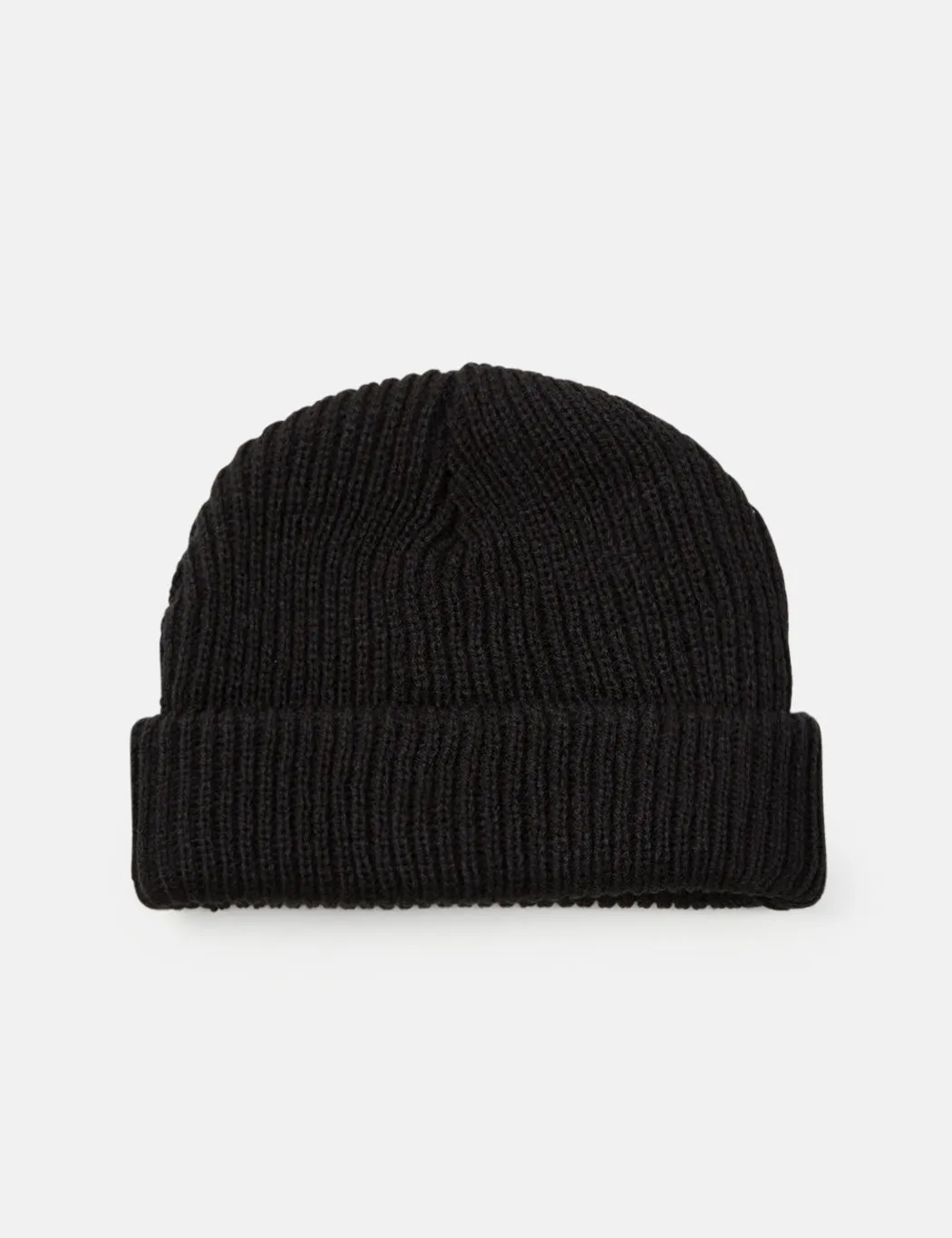 Fisherman Rib Beanie Hat - Black | Shop Now