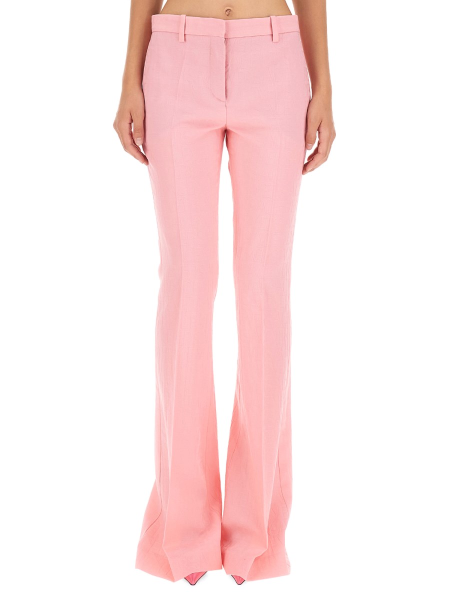 Flared wool pants by Versace