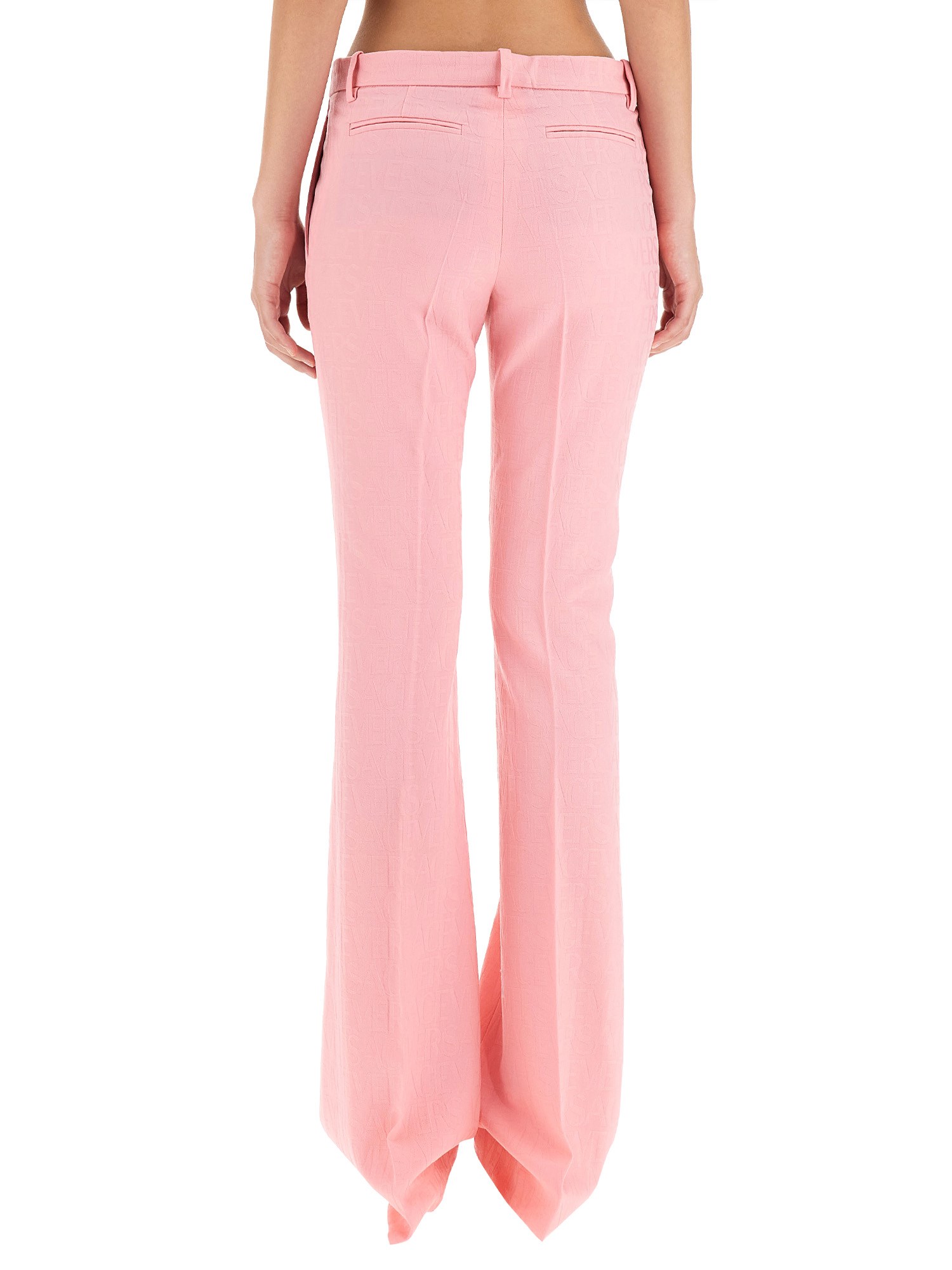 Flared wool pants by Versace