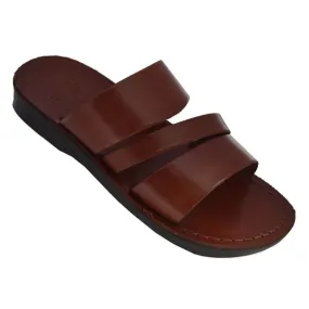 Flip flops sandals Jerusalem genuine camel leather.