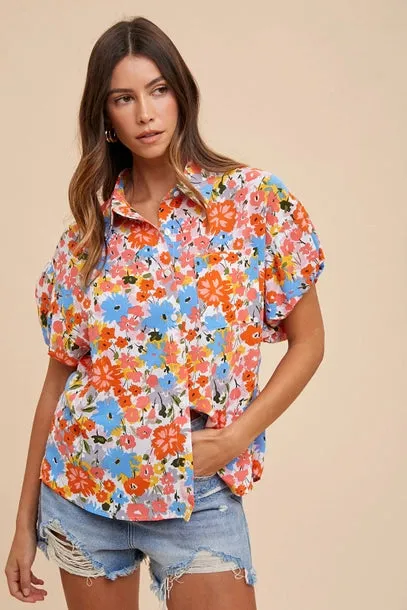 Floral Print Blouse