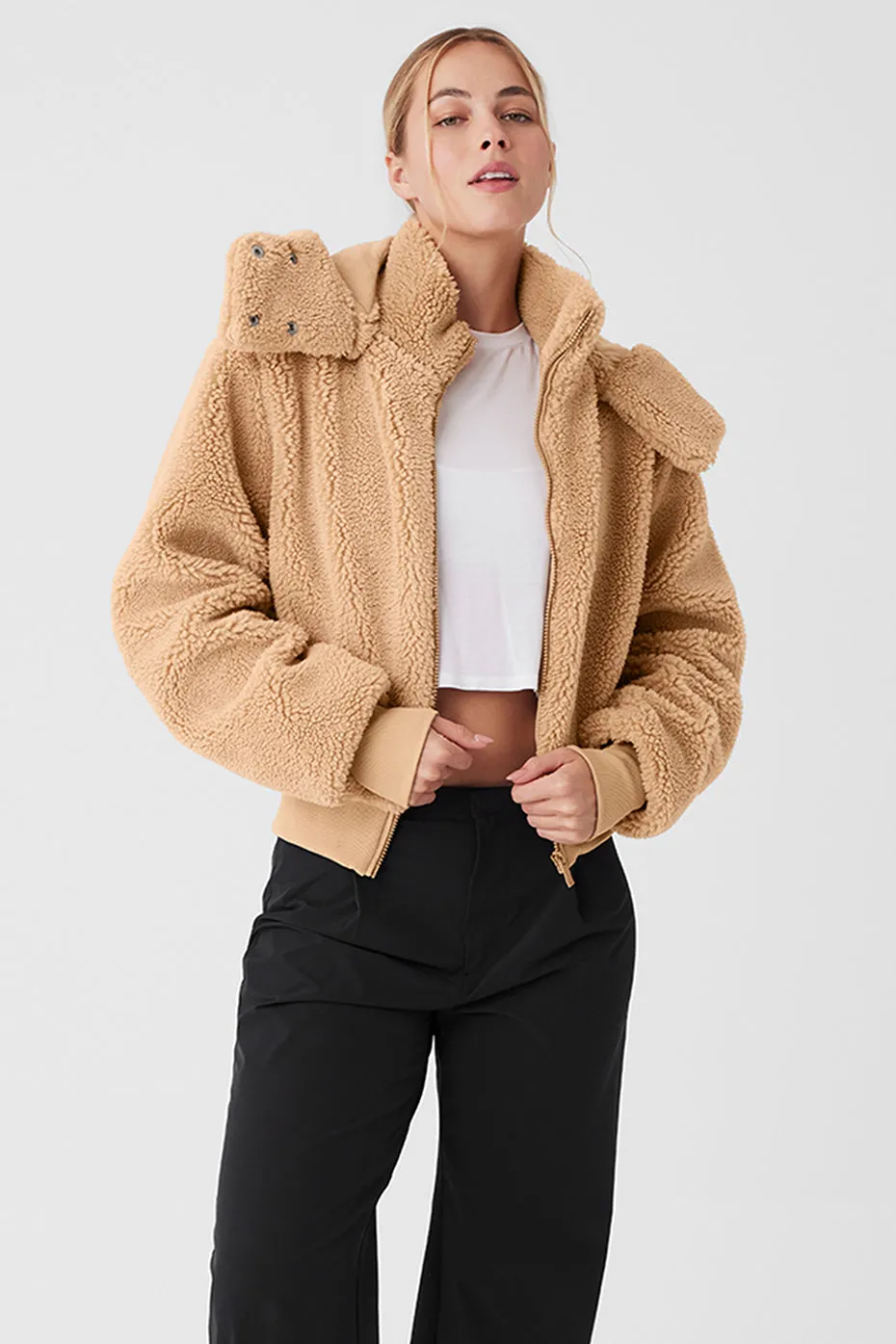 Foxy Sherpa Jacket - Camel