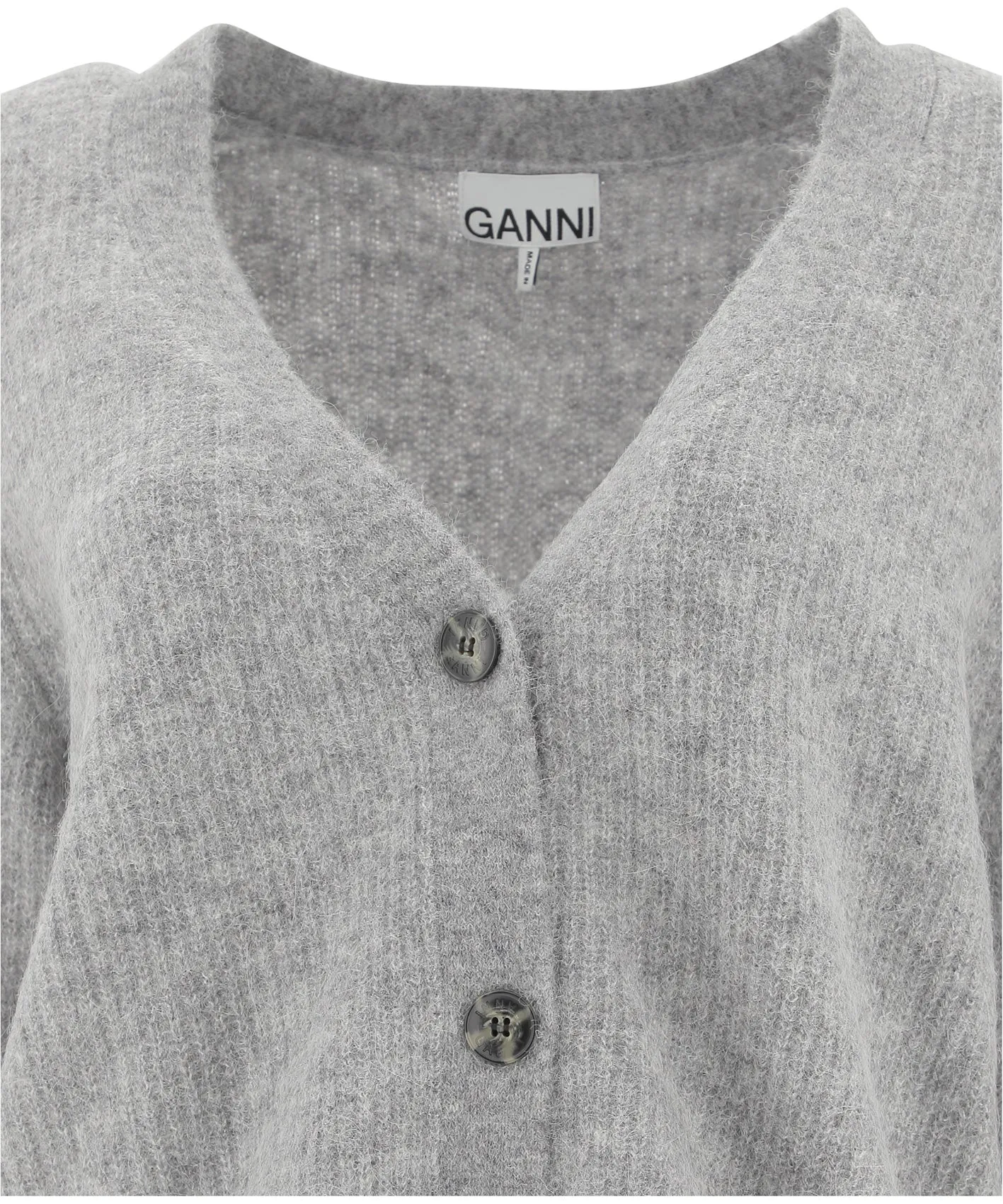 Ganni Oversized V-Neck Cardigan