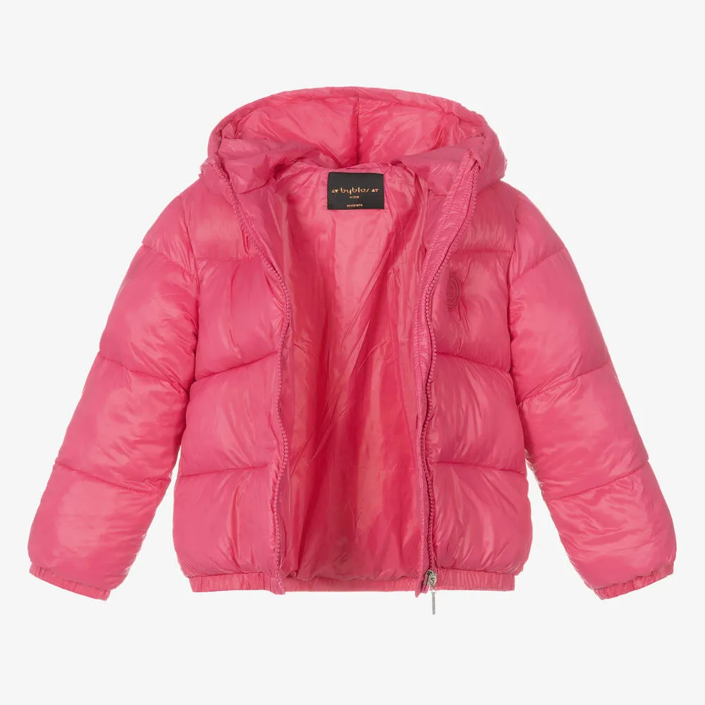 Girls Pink Puffer Jacket