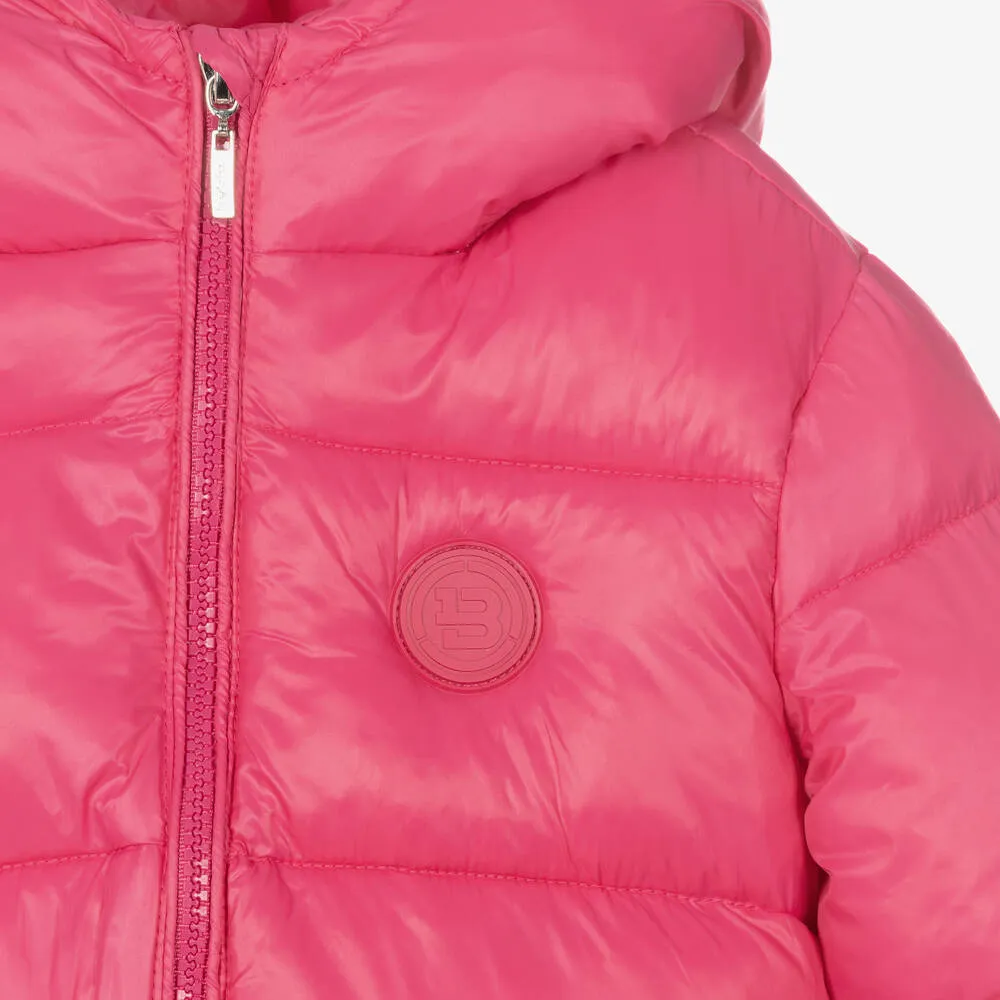 Girls Pink Puffer Jacket