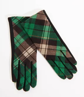 Green Checkered Gloves