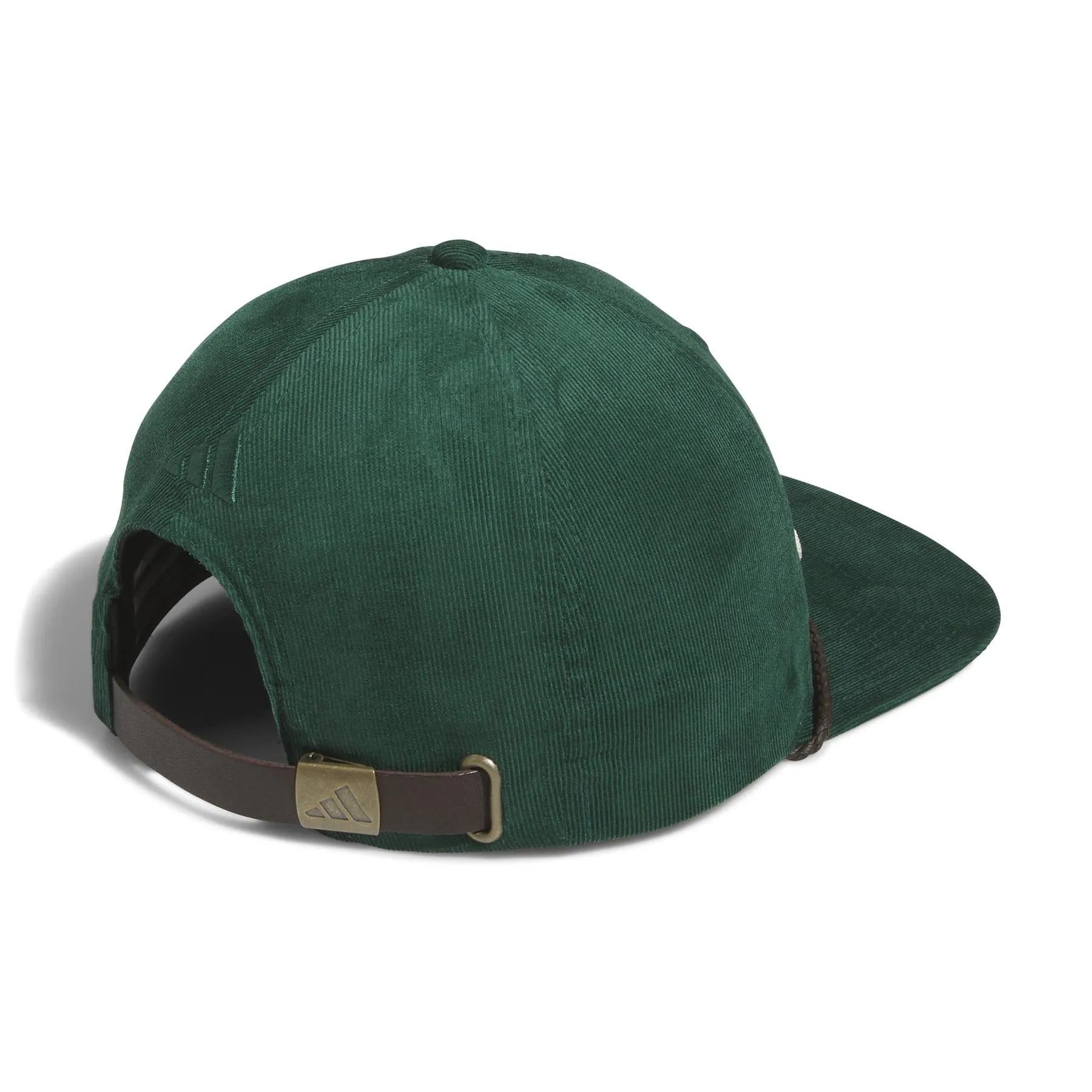 Green Corduroy Leather Cap - SS24