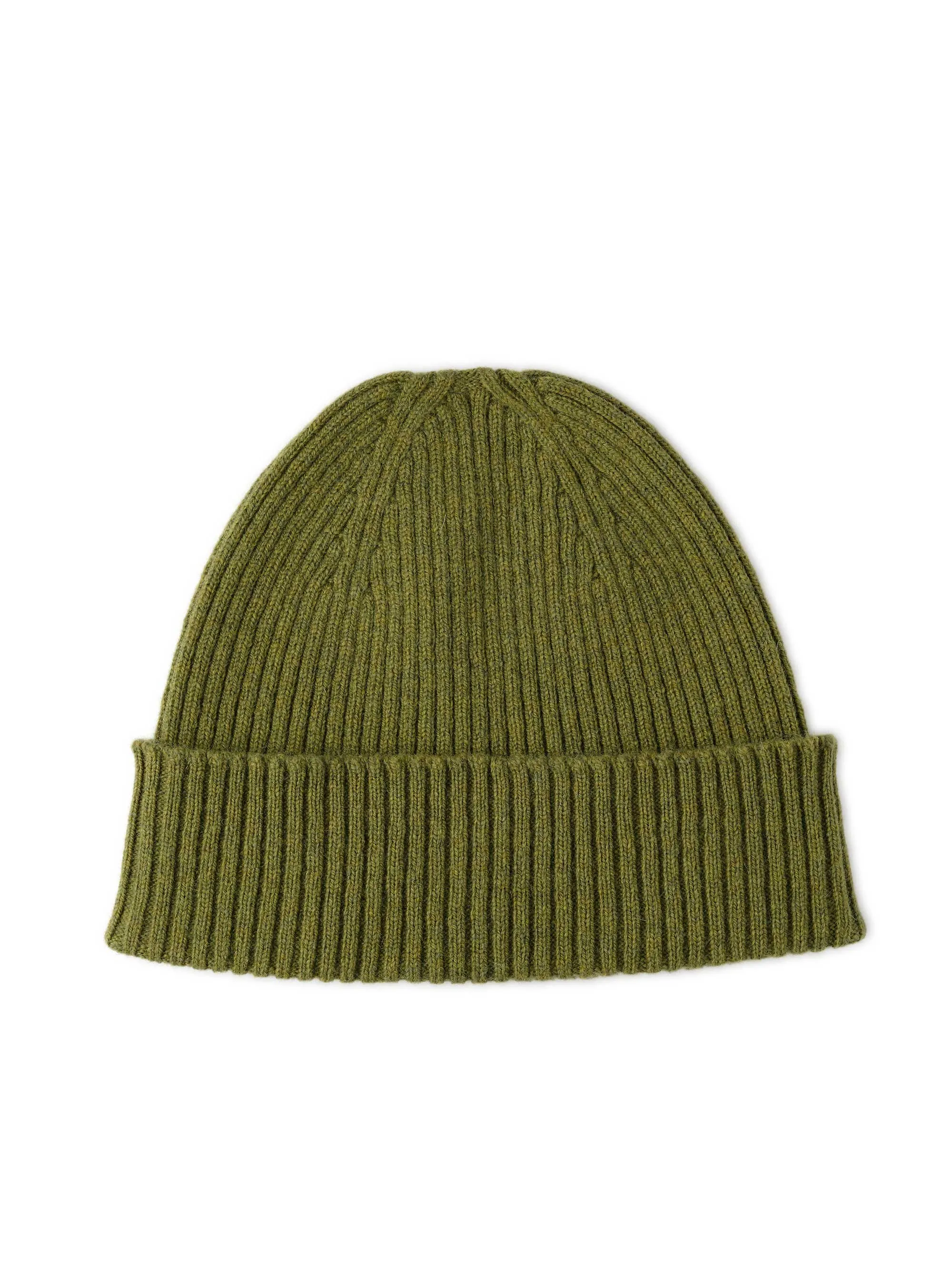 Green Knit Beanie Hat