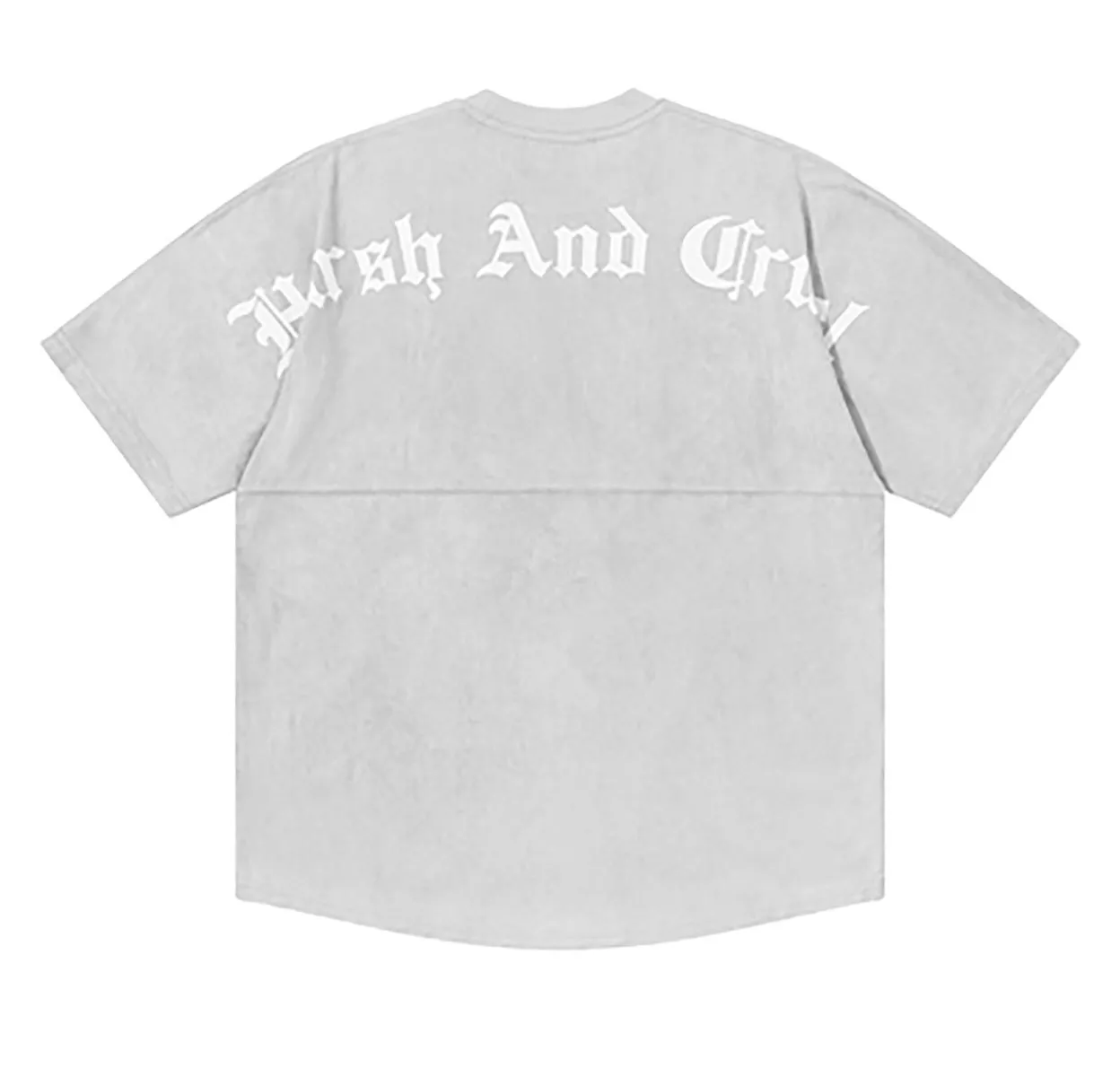 HARSH AND CRUEL  |Crew Neck Unisex Suede Street Style Short Sleeves Oversized