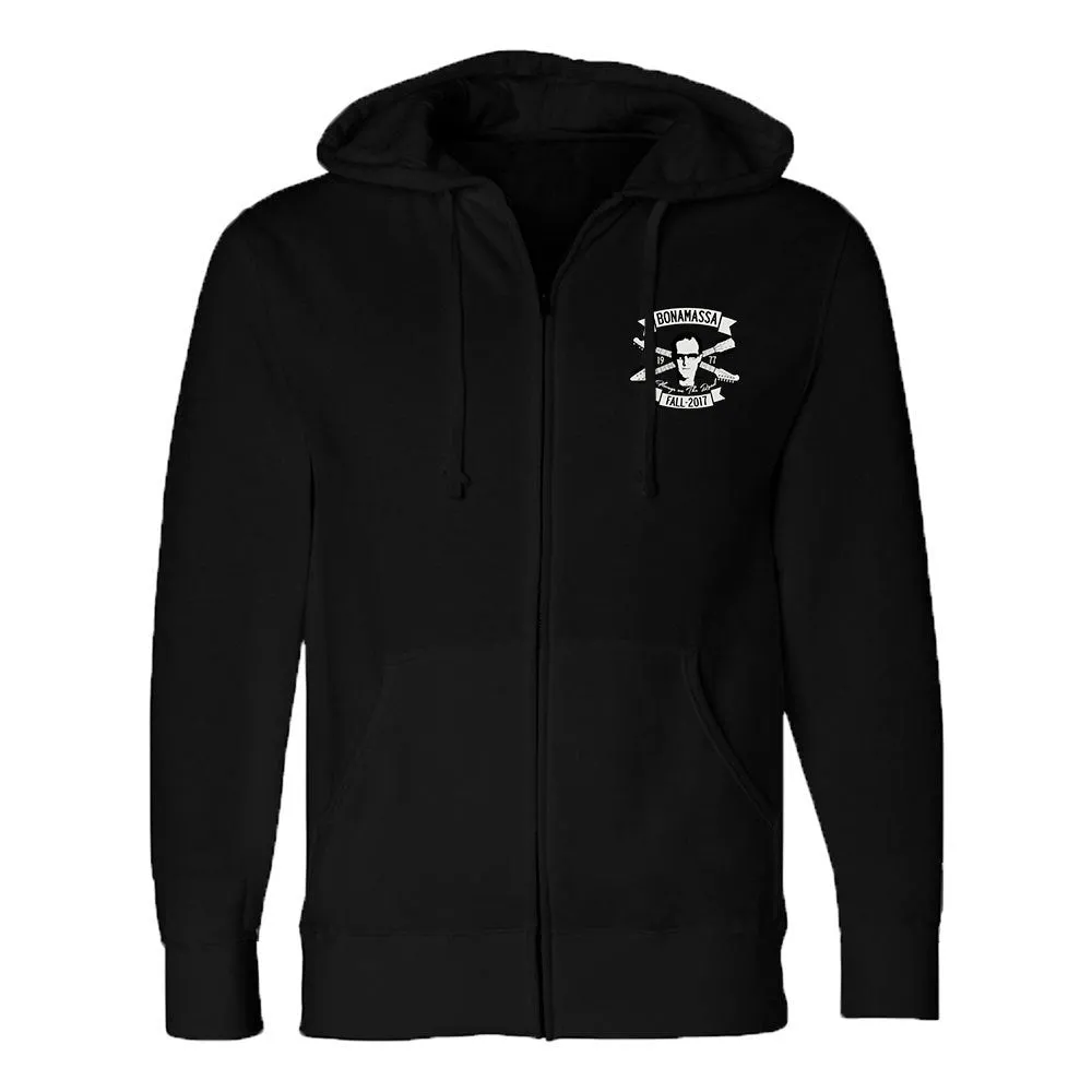 Headstock Blues Zip-Up Hoodie (Unisex)