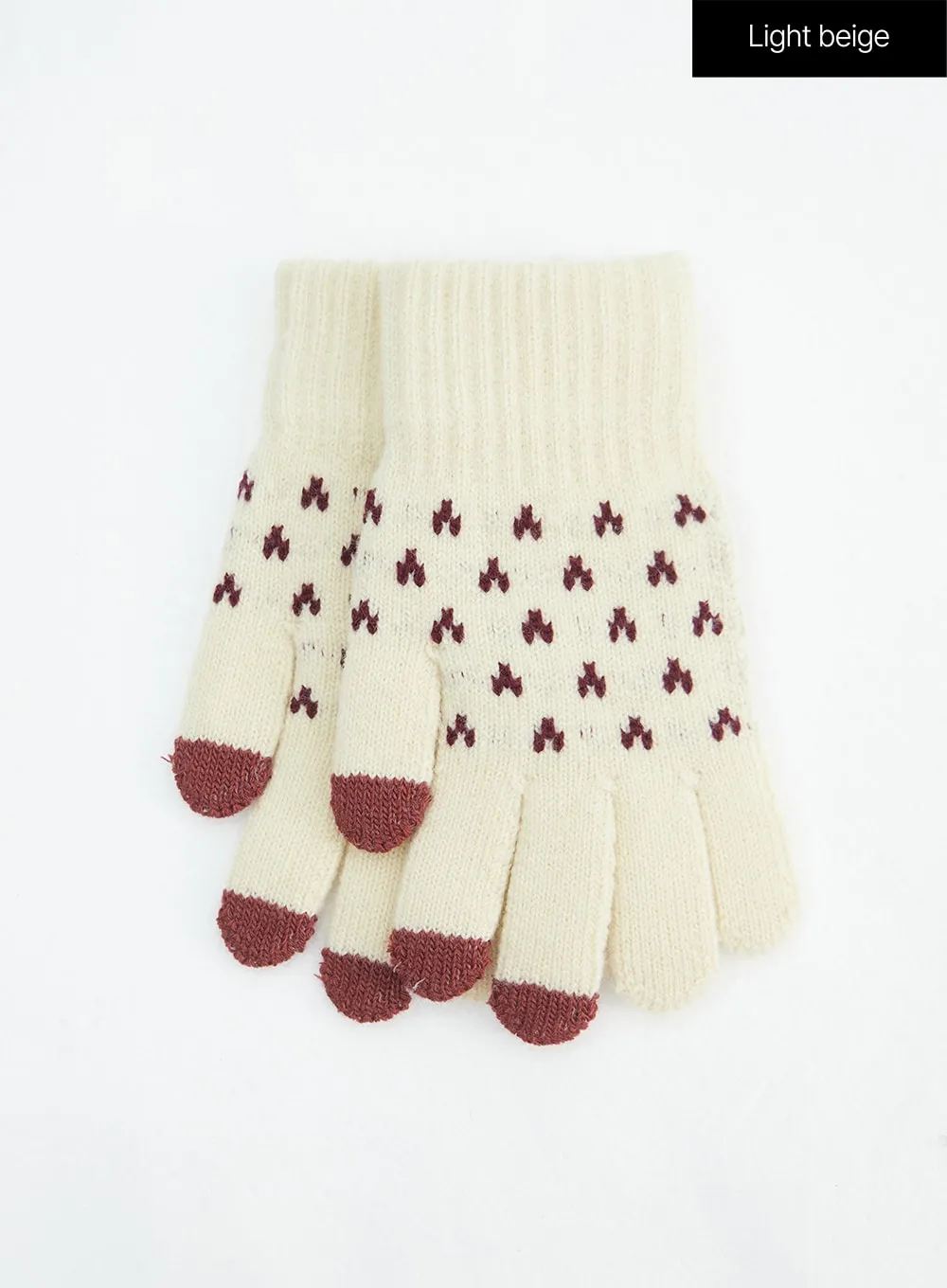 Heart Knit Gloves - IN317