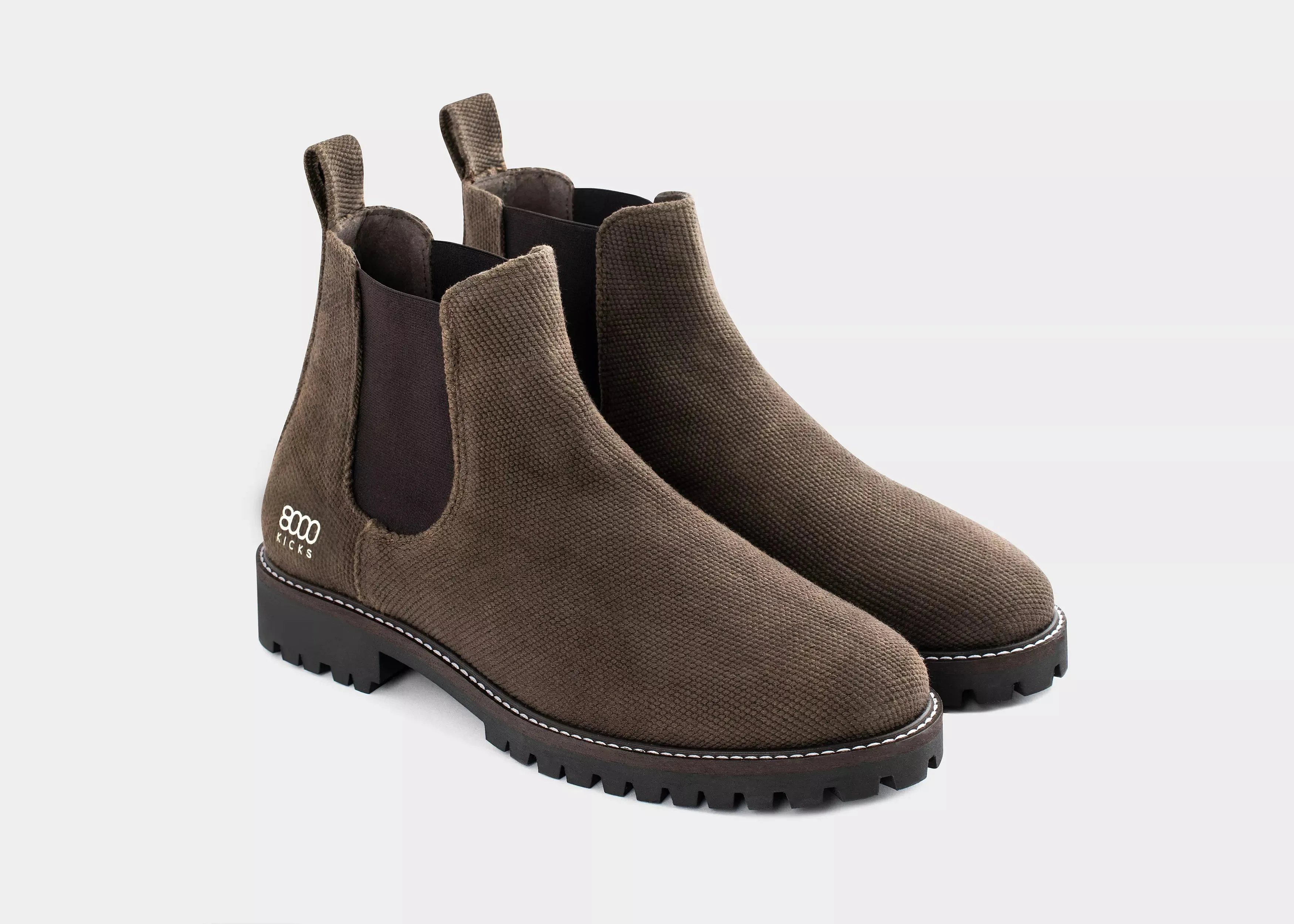 Hemp Chelsea Men's Shoes, Dark Brown - Buy Now.