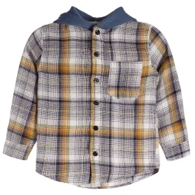 Hooded Flannel Shirt