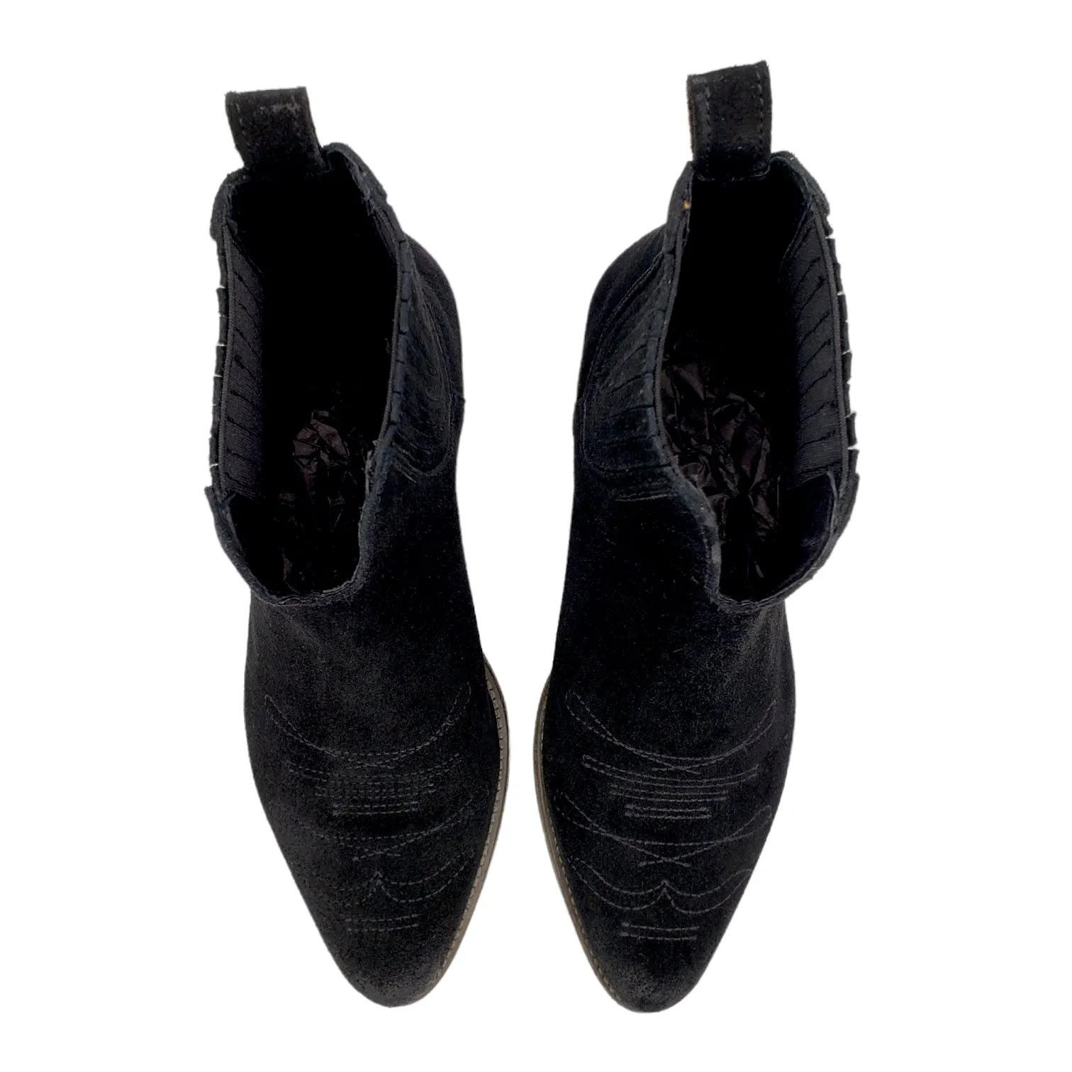 Hush Black Suede Haddon Boots