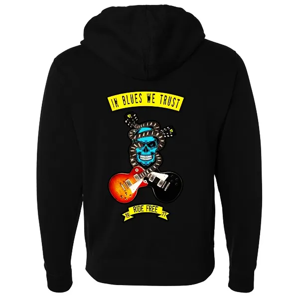 In Blues We Trust Zip-Up Hoodie (Unisex)