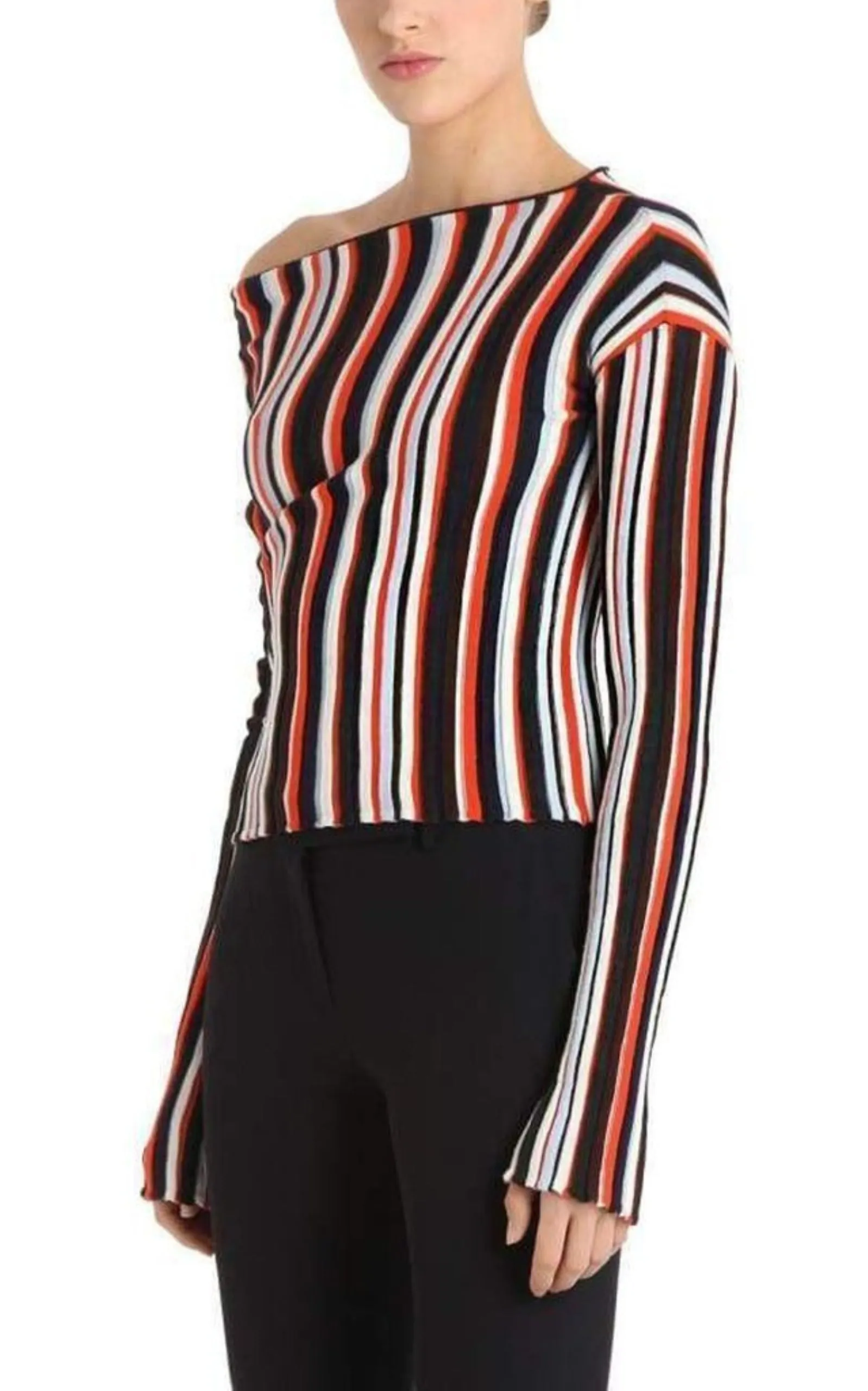 JACQUEMUS Striped Wool Knit Top | La Maille Collection