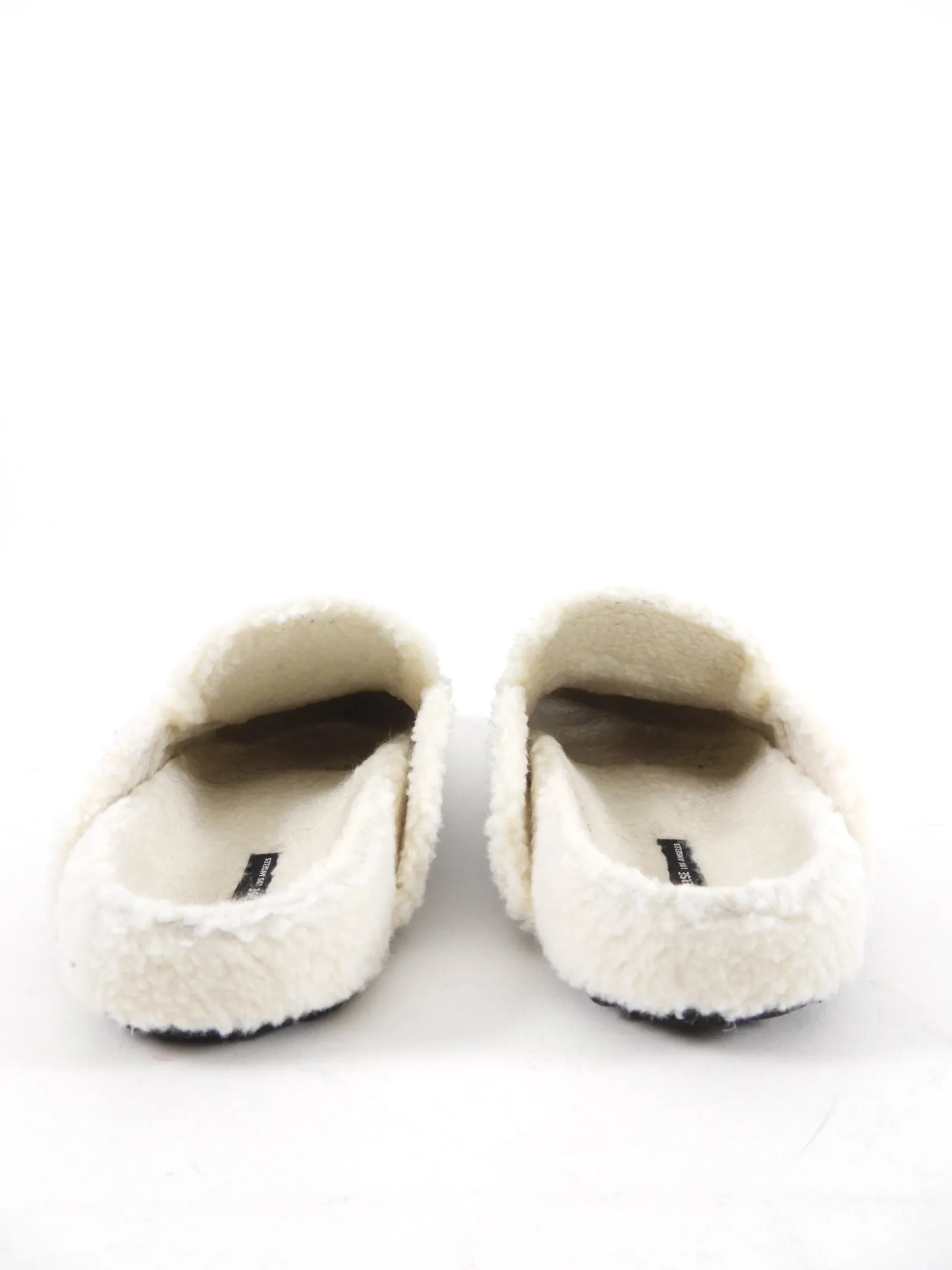 James Perse Grey Suede Shearling Slides size 37