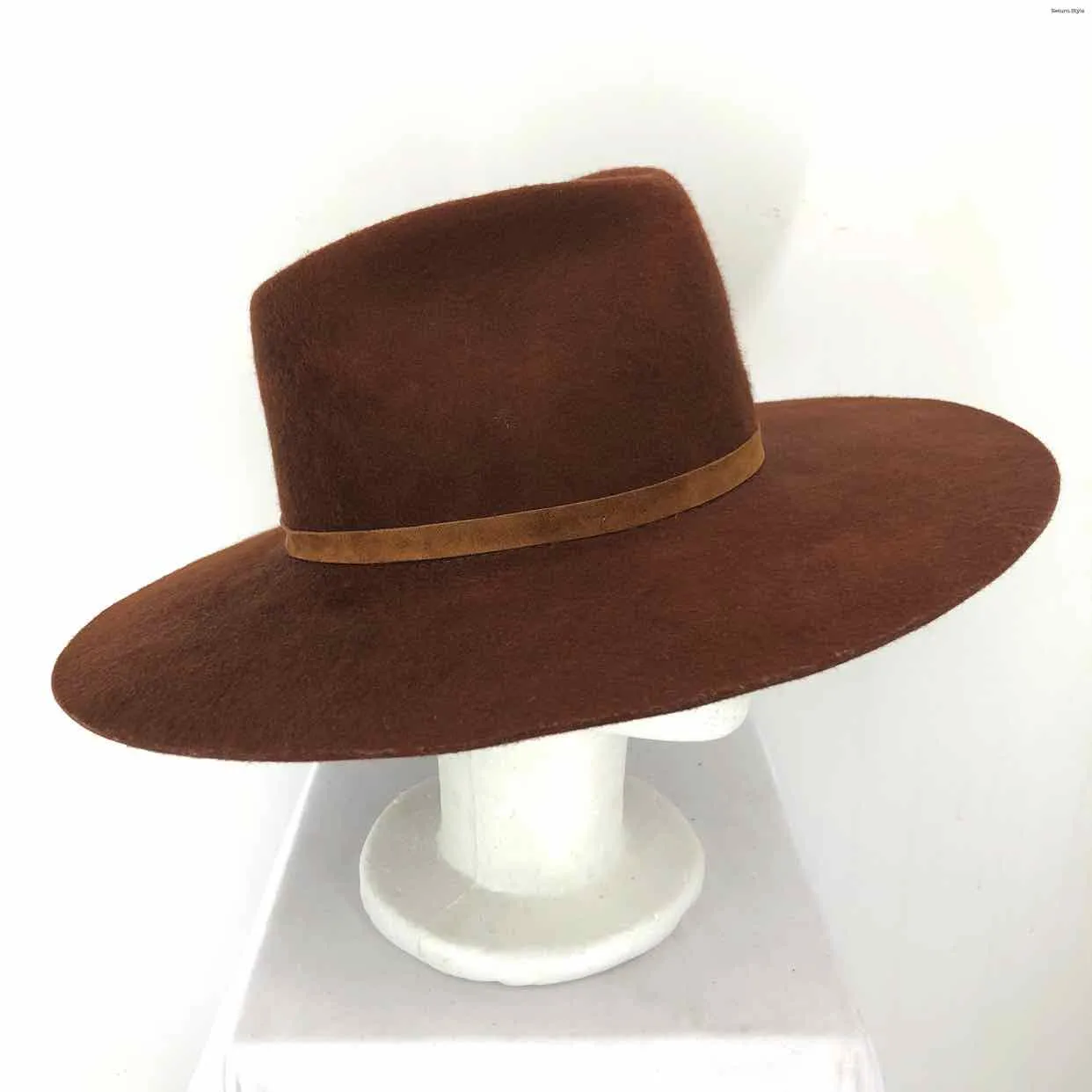 Janessa Leone Brown Wool Hat.