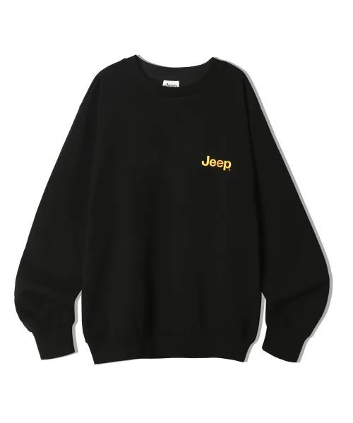 JEEP  |Crew Neck Unisex Street Style Long Sleeves Plain Cotton