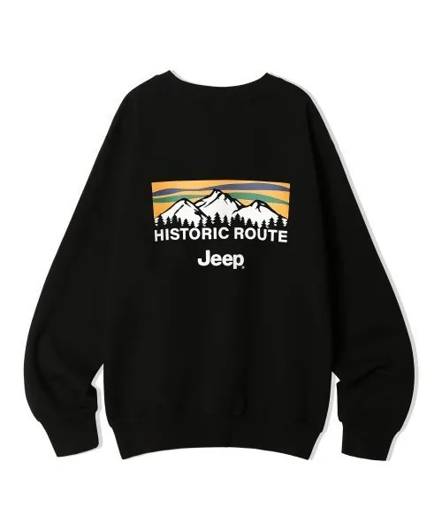 JEEP  |Crew Neck Unisex Street Style Long Sleeves Plain Cotton