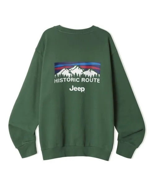 JEEP  |Crew Neck Unisex Street Style Long Sleeves Plain Cotton