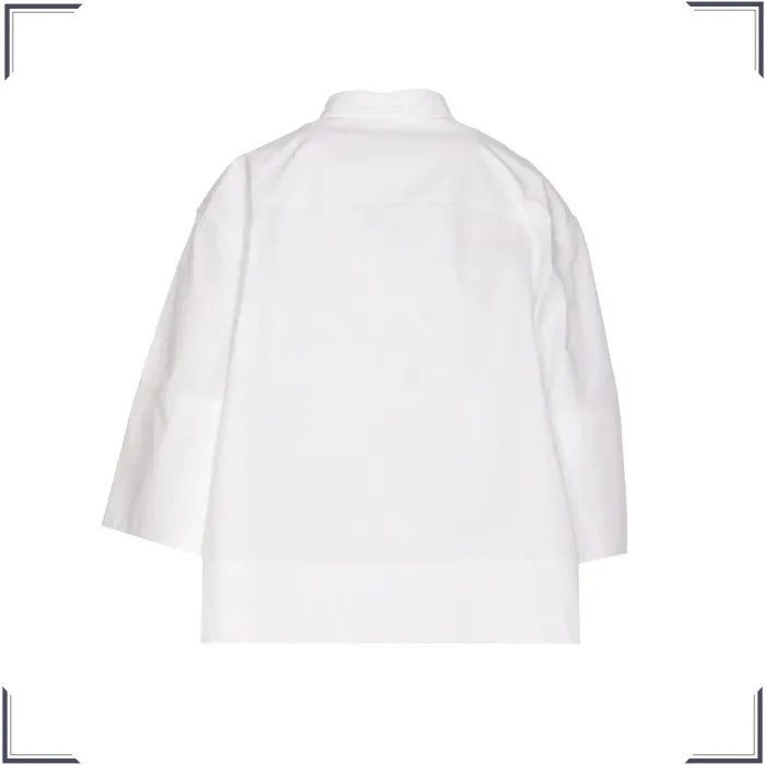 Jil Sander  |Casual Style Street Style Cropped Plain Cotton Oversized