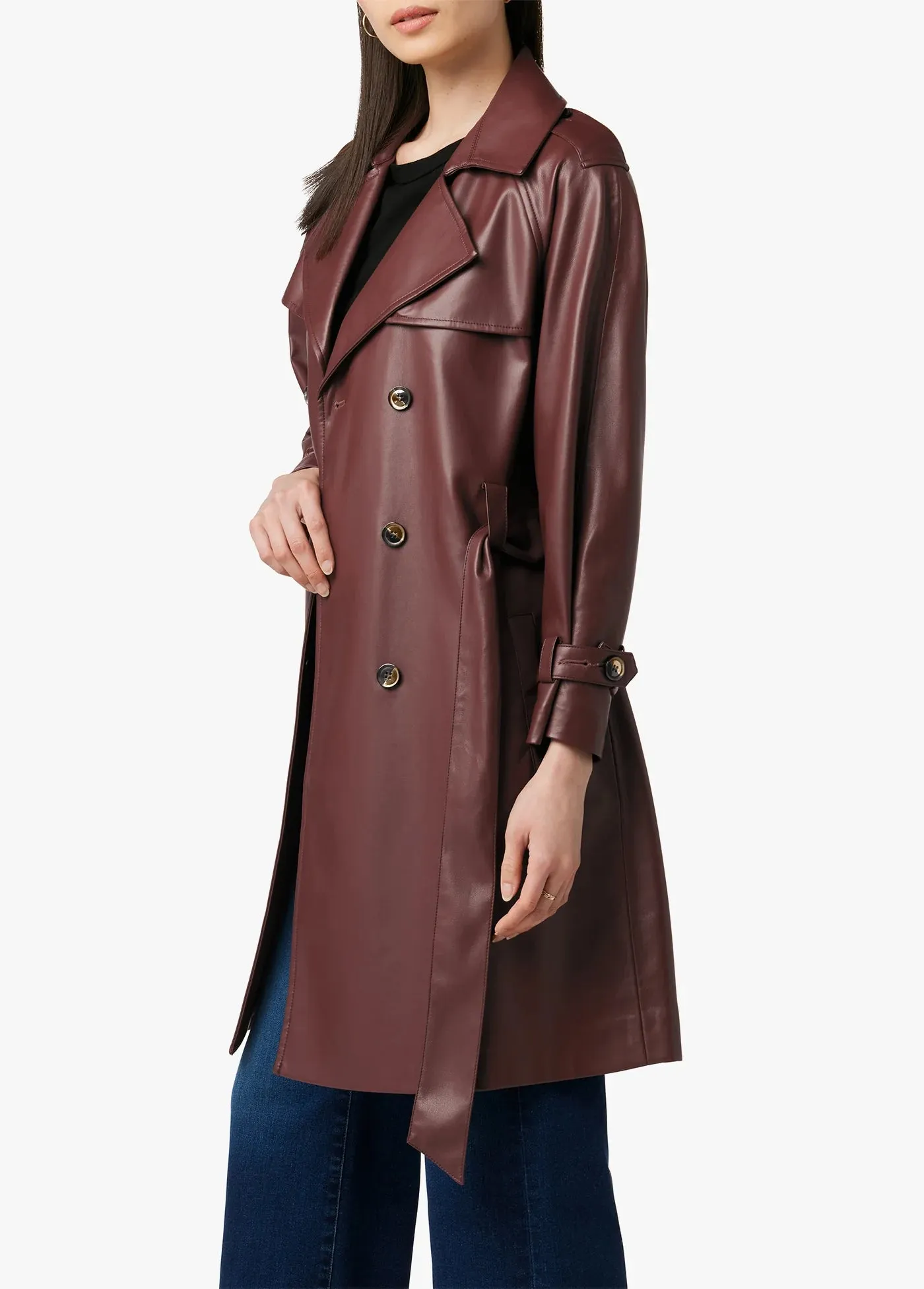 Joe's Jeans Eliza Faux Leather Trench Coat