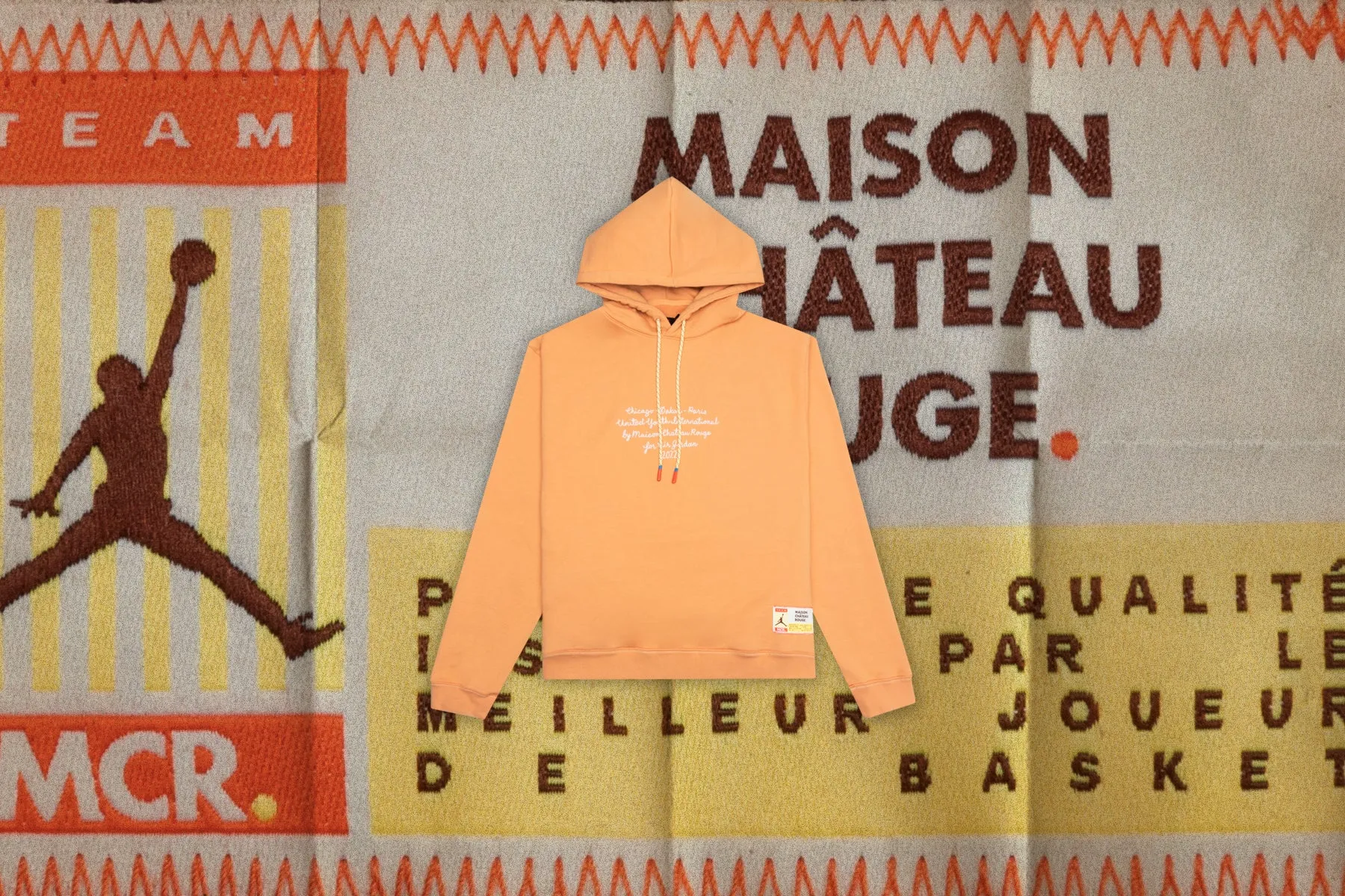 Jordan Maison Chateau Rouge Fleece Hoodie Copper Moon