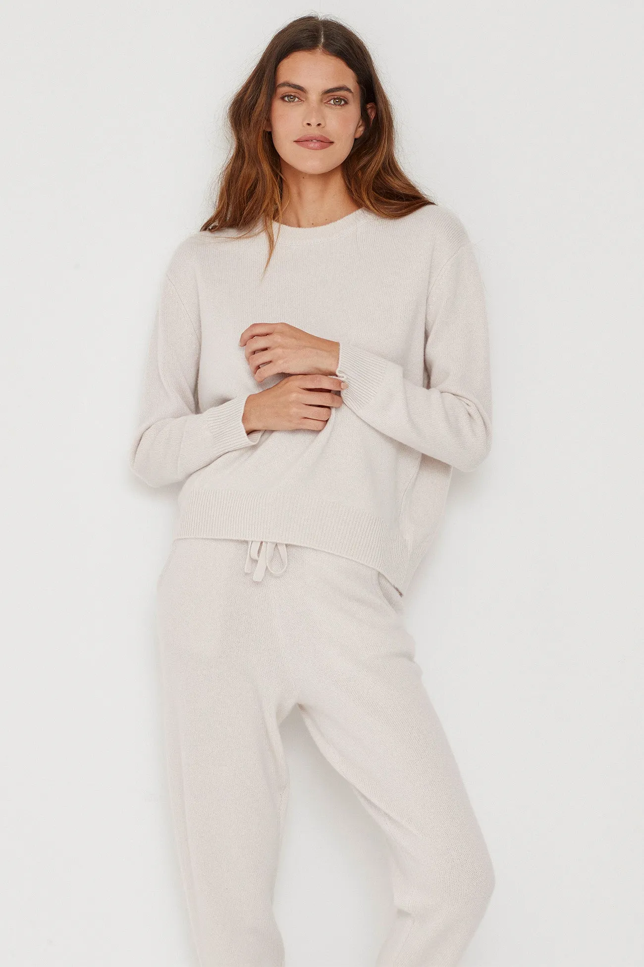 KAIA CREWNECK CASHMERE SWEATER