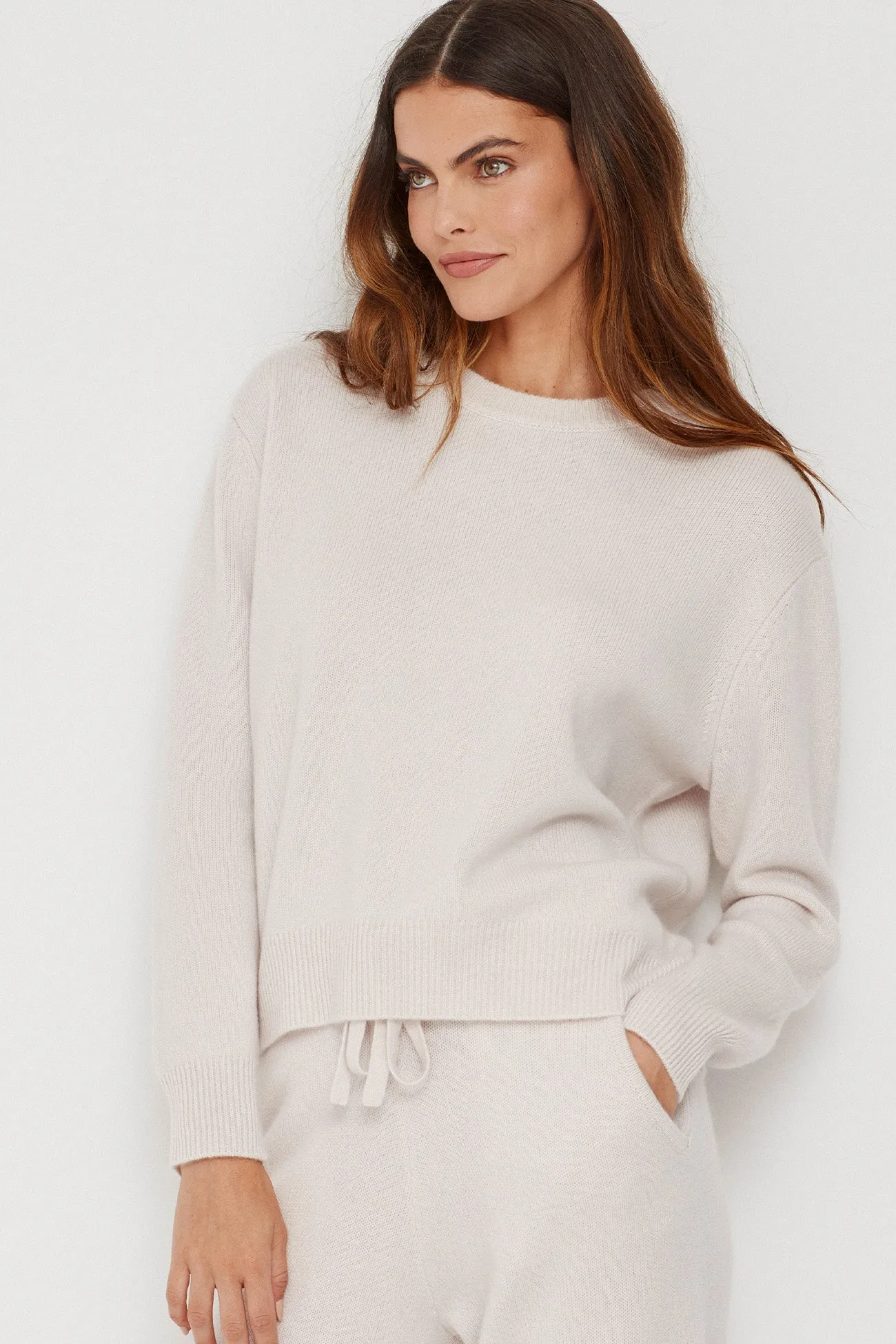 KAIA CREWNECK CASHMERE SWEATER