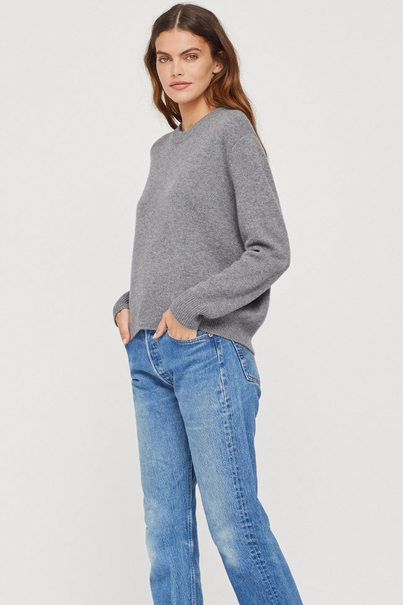 KAIA CREWNECK CASHMERE SWEATER