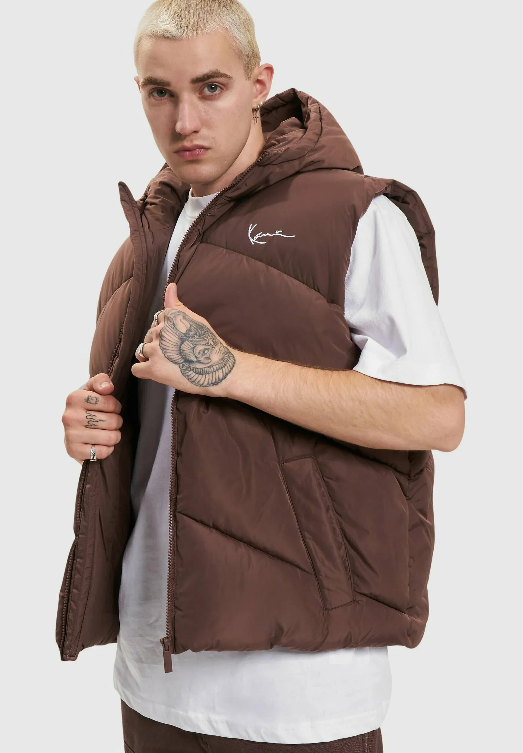 Karl Kani Puffer Vest Chest Signature - Results: Karl Kani Chest Signature Puffer Vest (Available at [specified retailer])