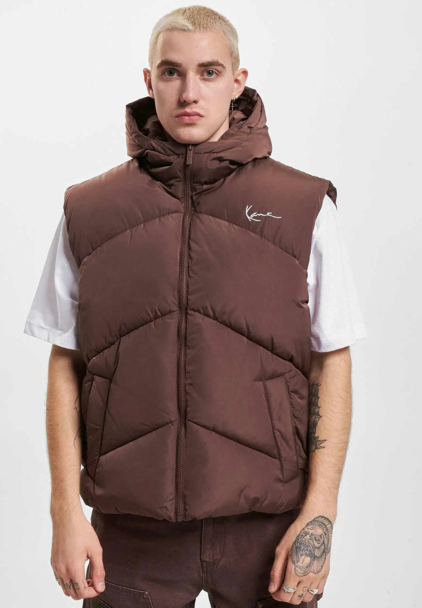 Karl Kani Puffer Vest Chest Signature - Results: Karl Kani Chest Signature Puffer Vest (Available at [specified retailer])