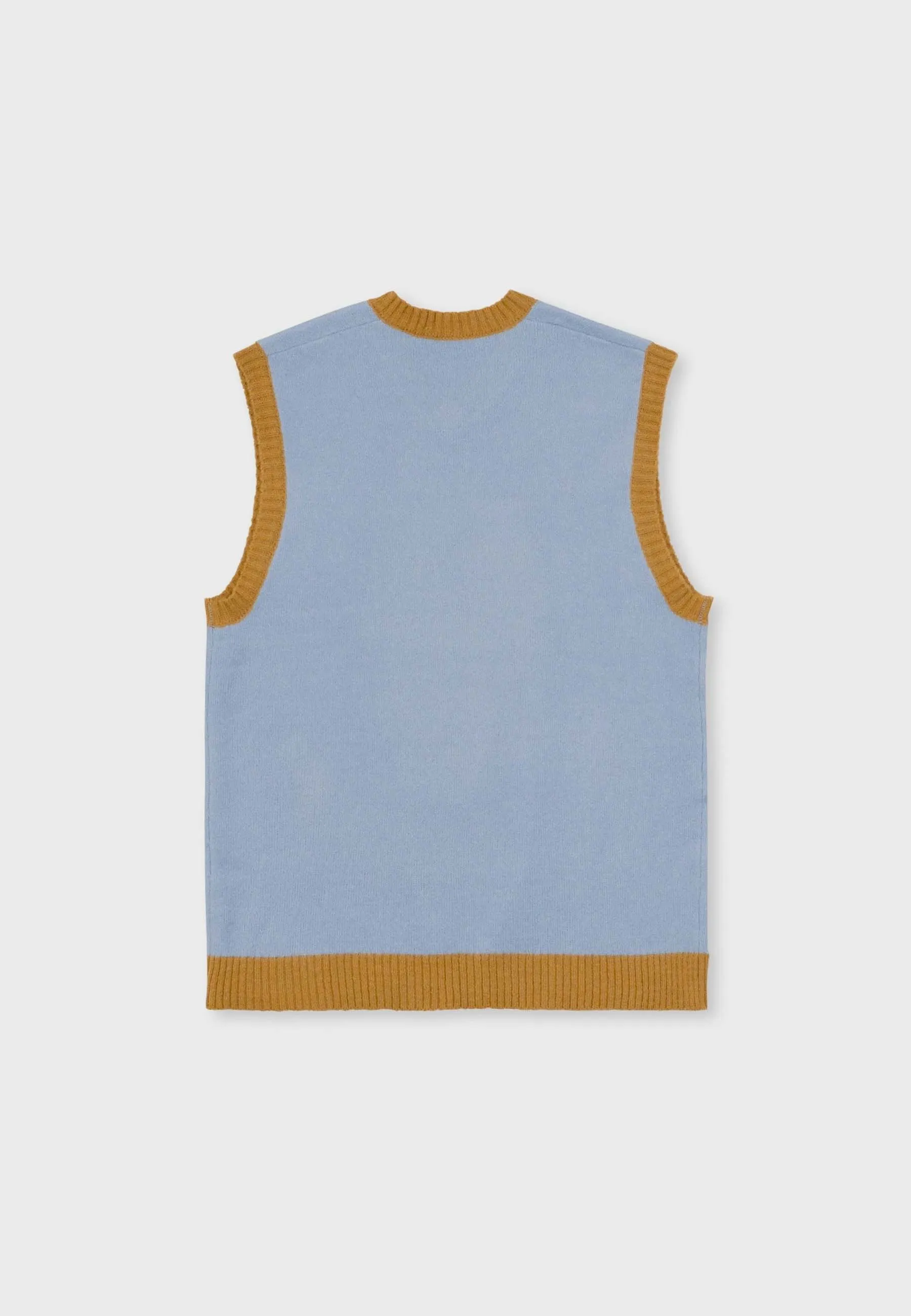 Kitty Cat Sweater Vest - light blue