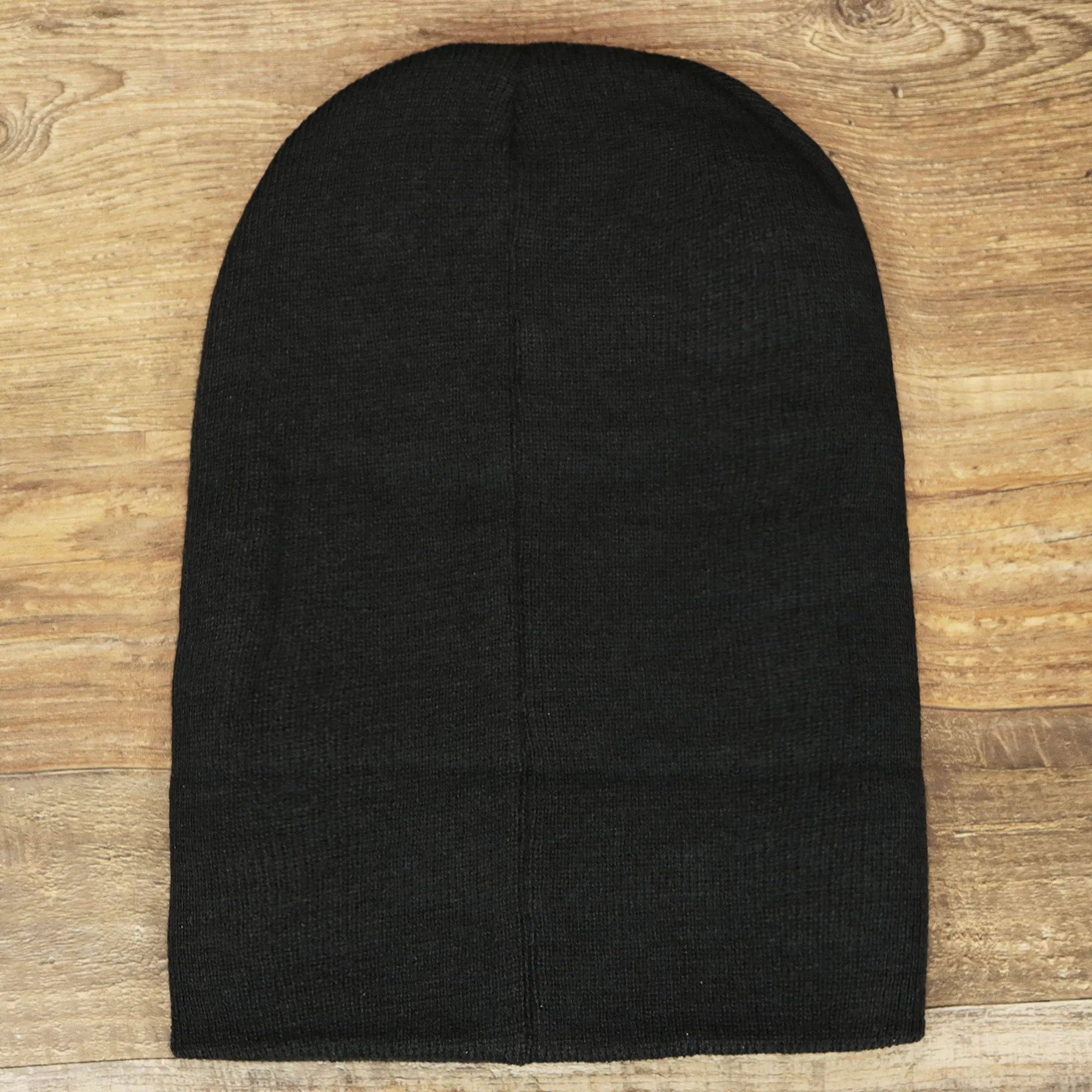 Knit Cuffed Beanie - Black Winter Hat