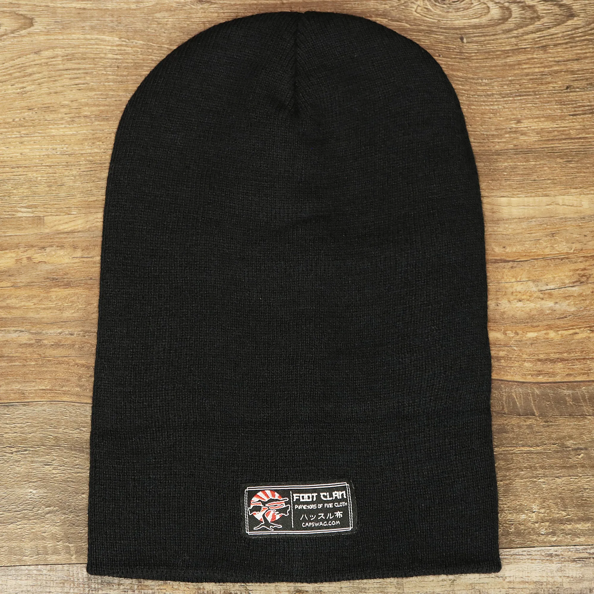 Knit Cuffed Beanie - Black Winter Hat