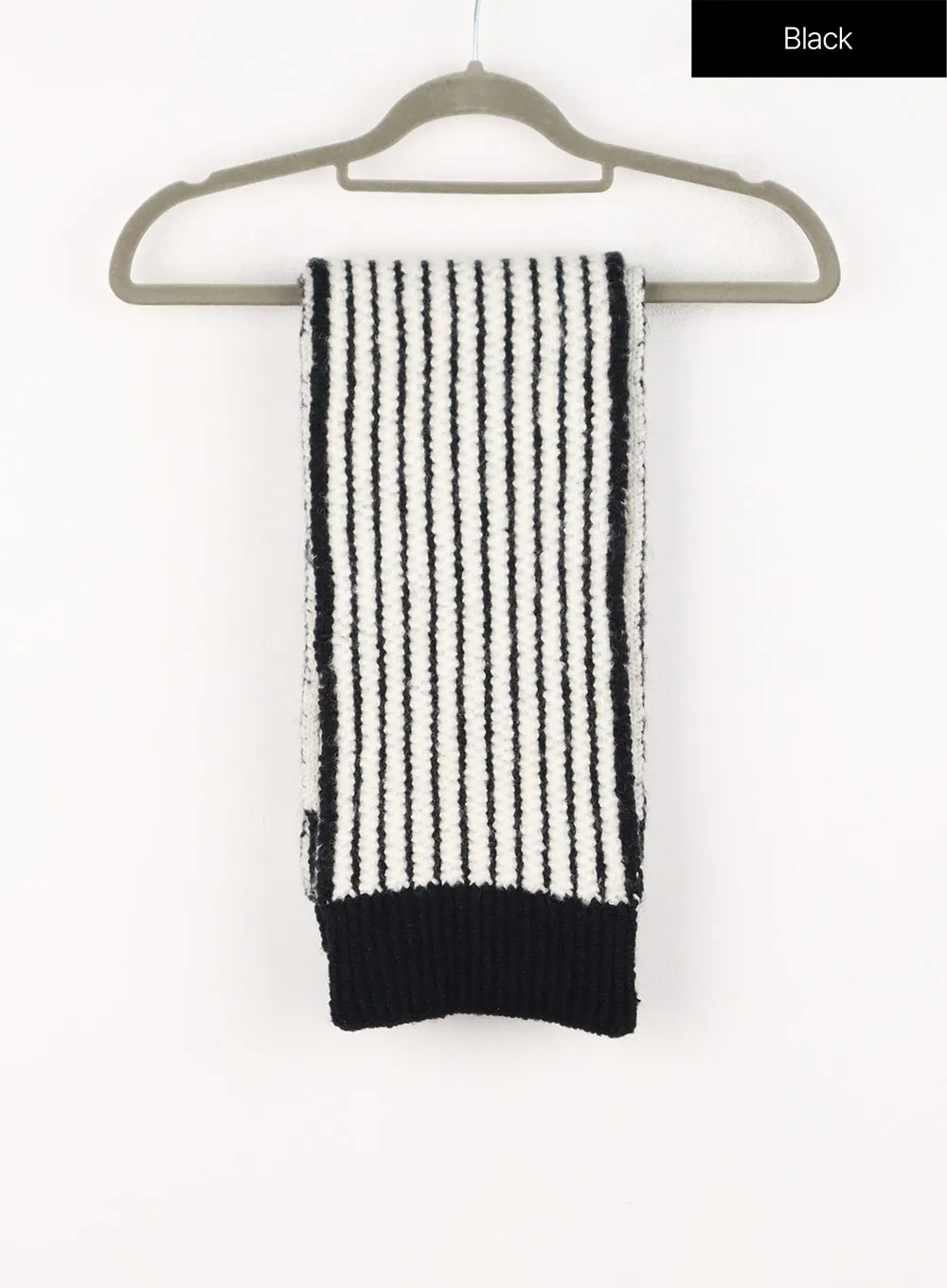 Knit Striped Scarf - IN302