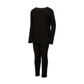 Kombi Black Cozy Fleece Thermal Base Layer Set