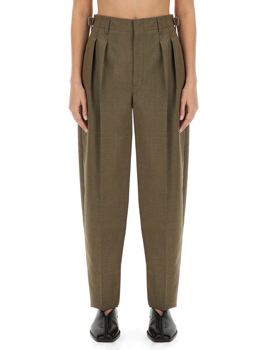 Lemaire Wool Pleated Pants - Shop Now