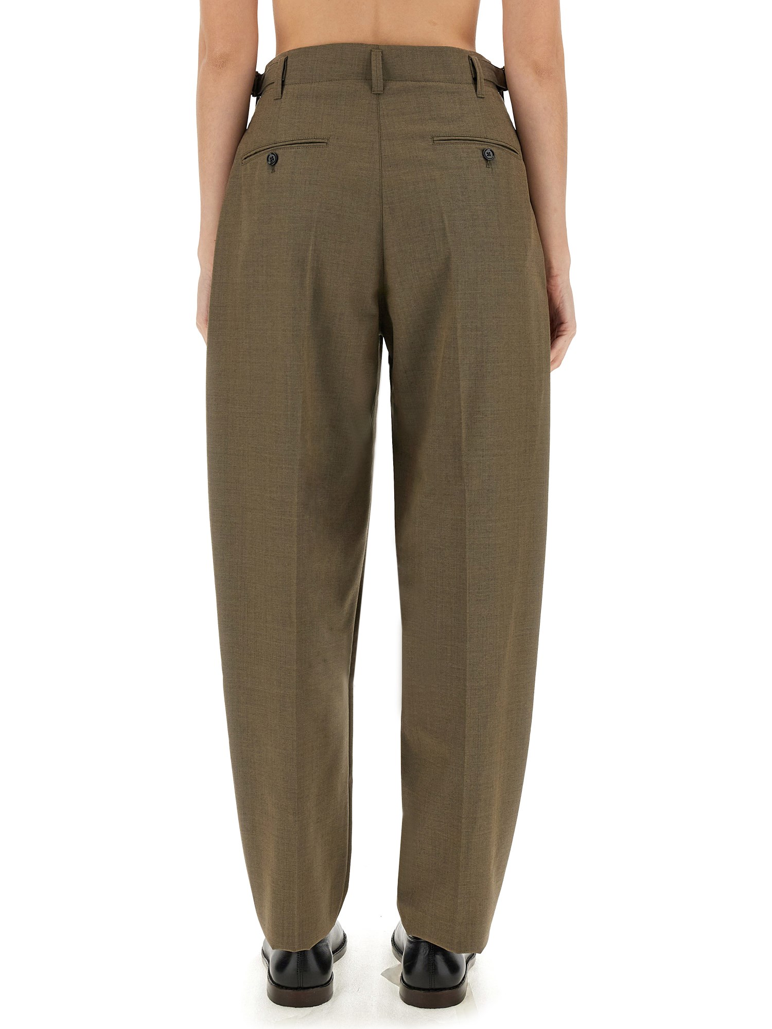 Lemaire Wool Pleated Pants - Shop Now