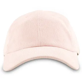 Light Pink Corduroy Adjustable Dad Hat