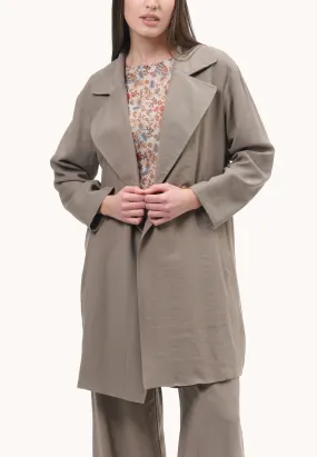 Lightweight double-breasted trench coat