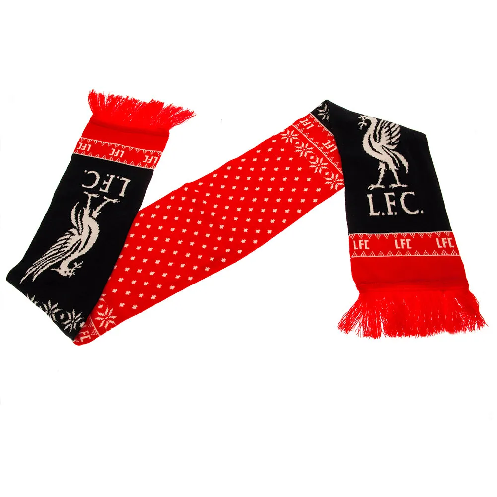 Liverpool FC Snowflake Scarf - Buy Online