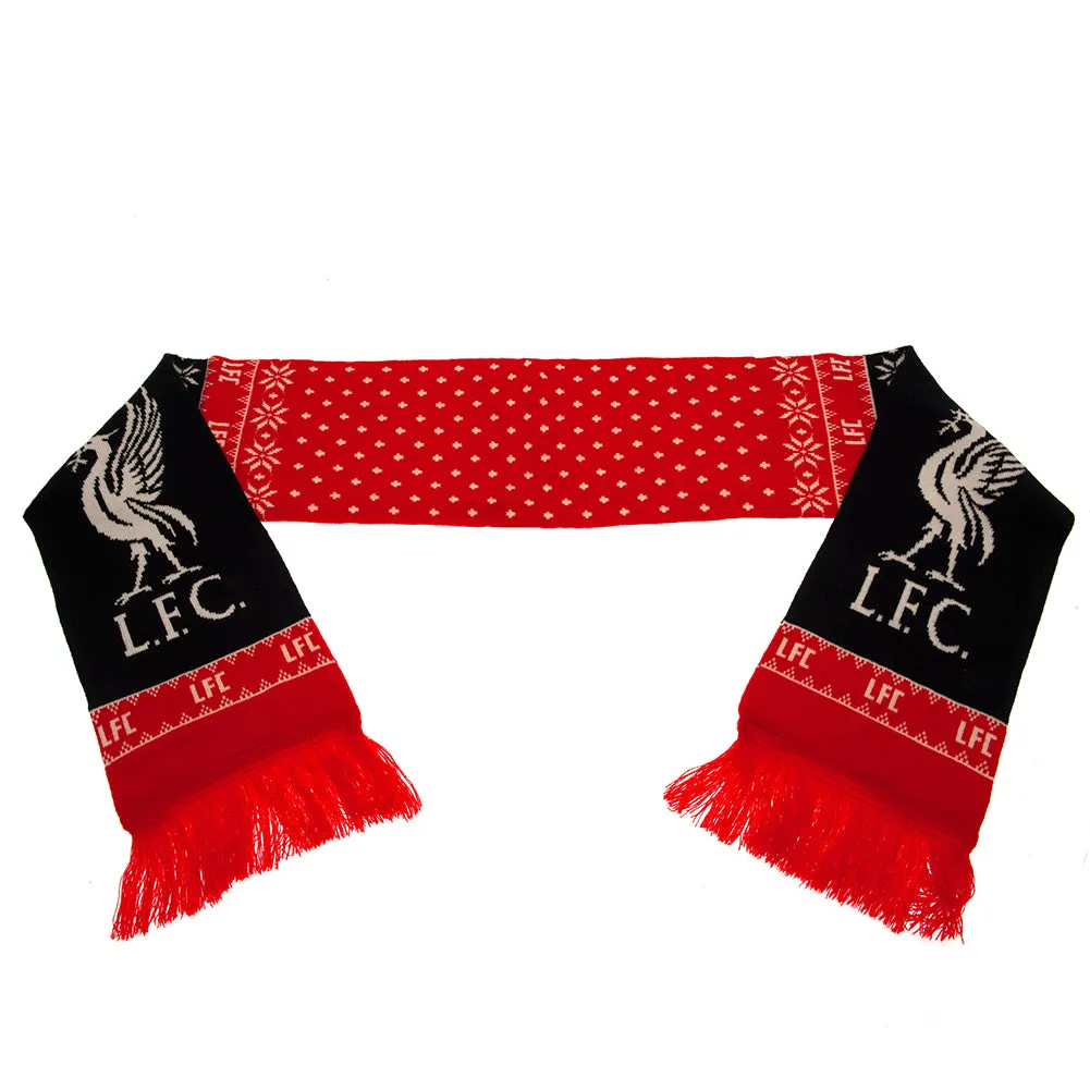 Liverpool FC Snowflake Scarf - Buy Online