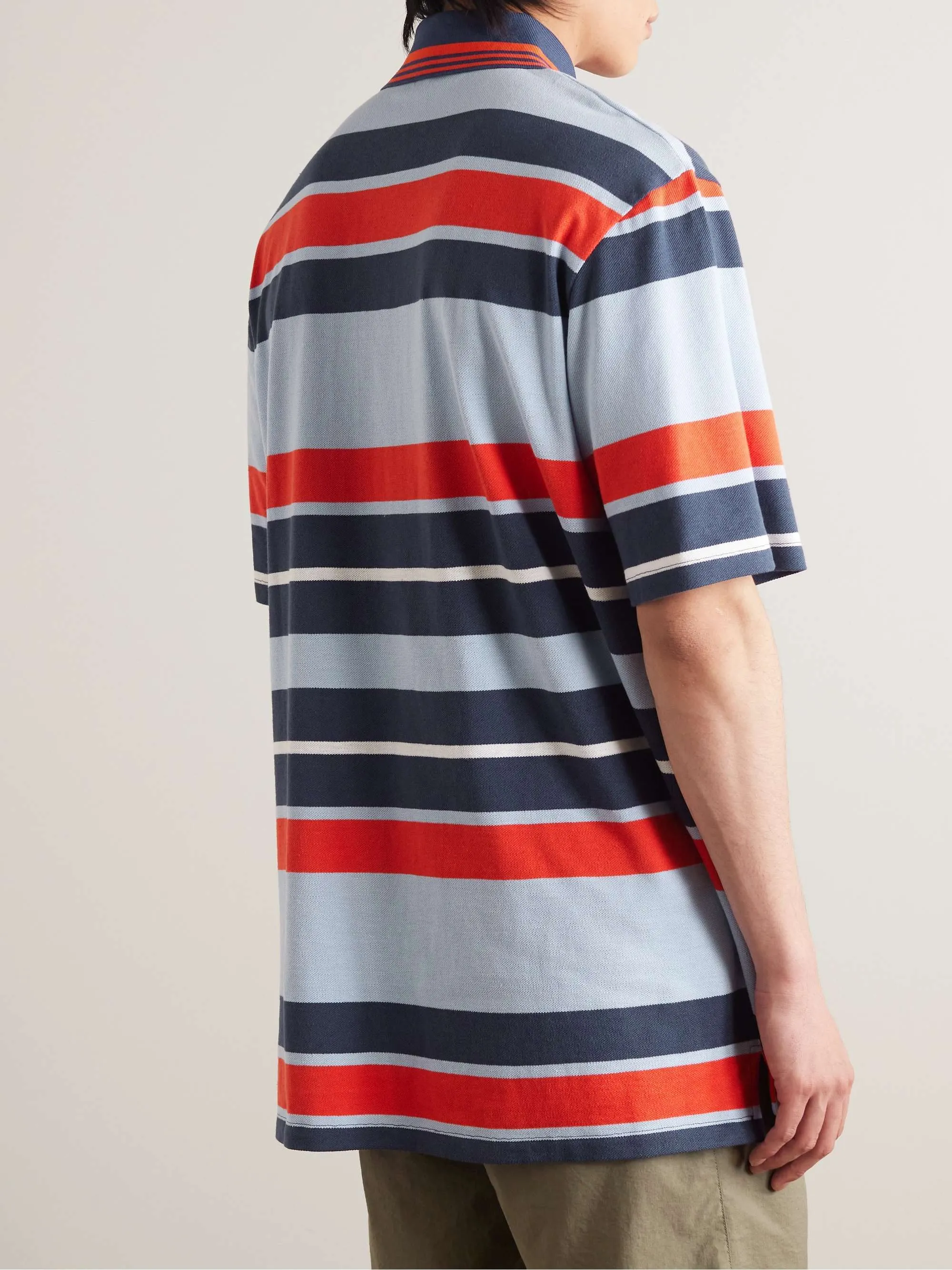 LOEWE  |Stripes Monogram Unisex Sweat Blended Fabrics Street Style