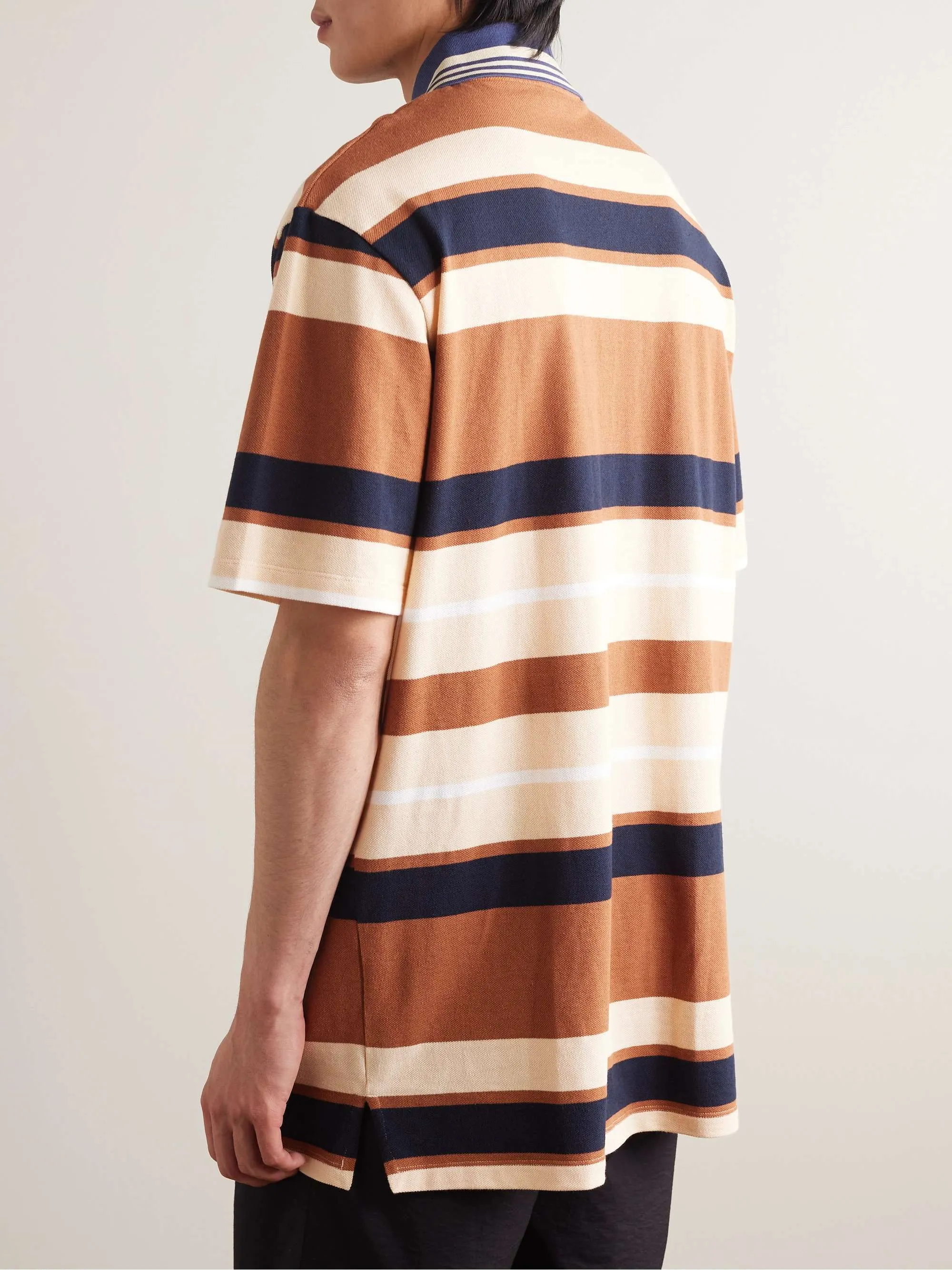 LOEWE  |Stripes Monogram Unisex Sweat Blended Fabrics Street Style