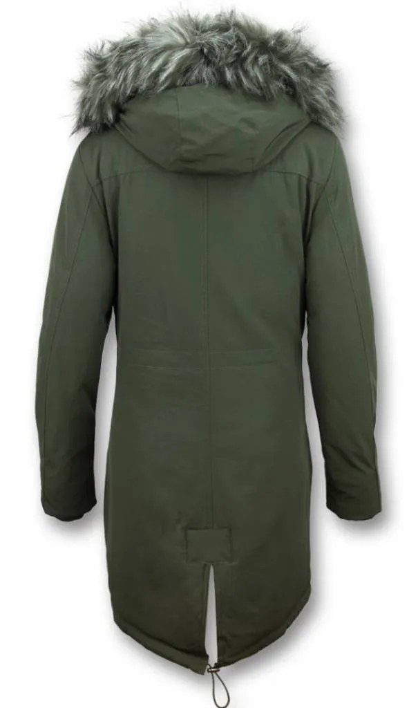 Long Parka Ladies Winter Coat Green |