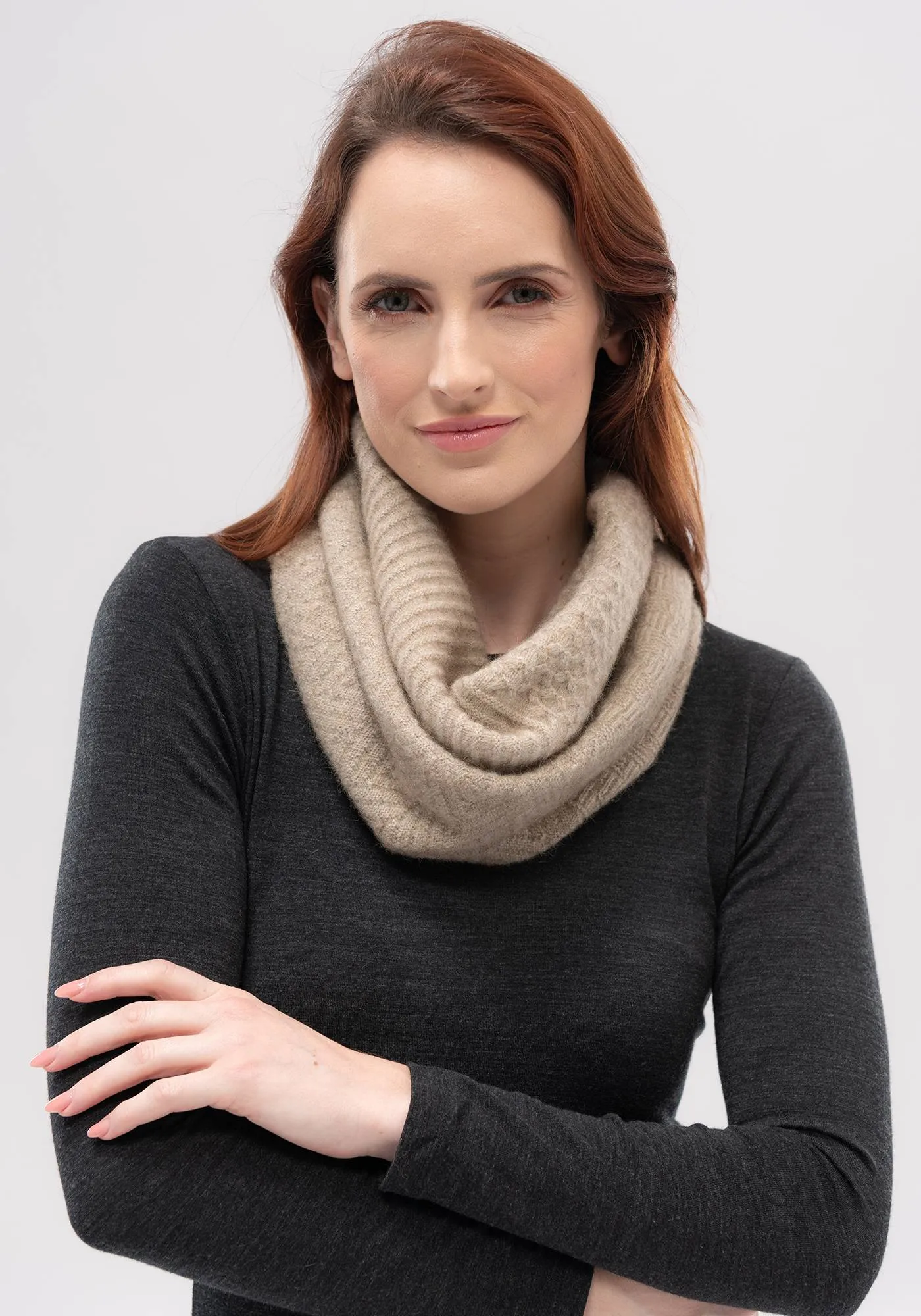 Loop Scarf with Textured Design - Available Now